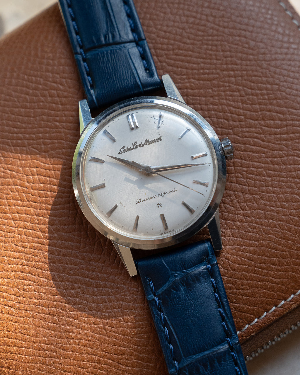 Seiko Lord Marvel 1st generation in steel, carved Mark 2 dial, "special dial"