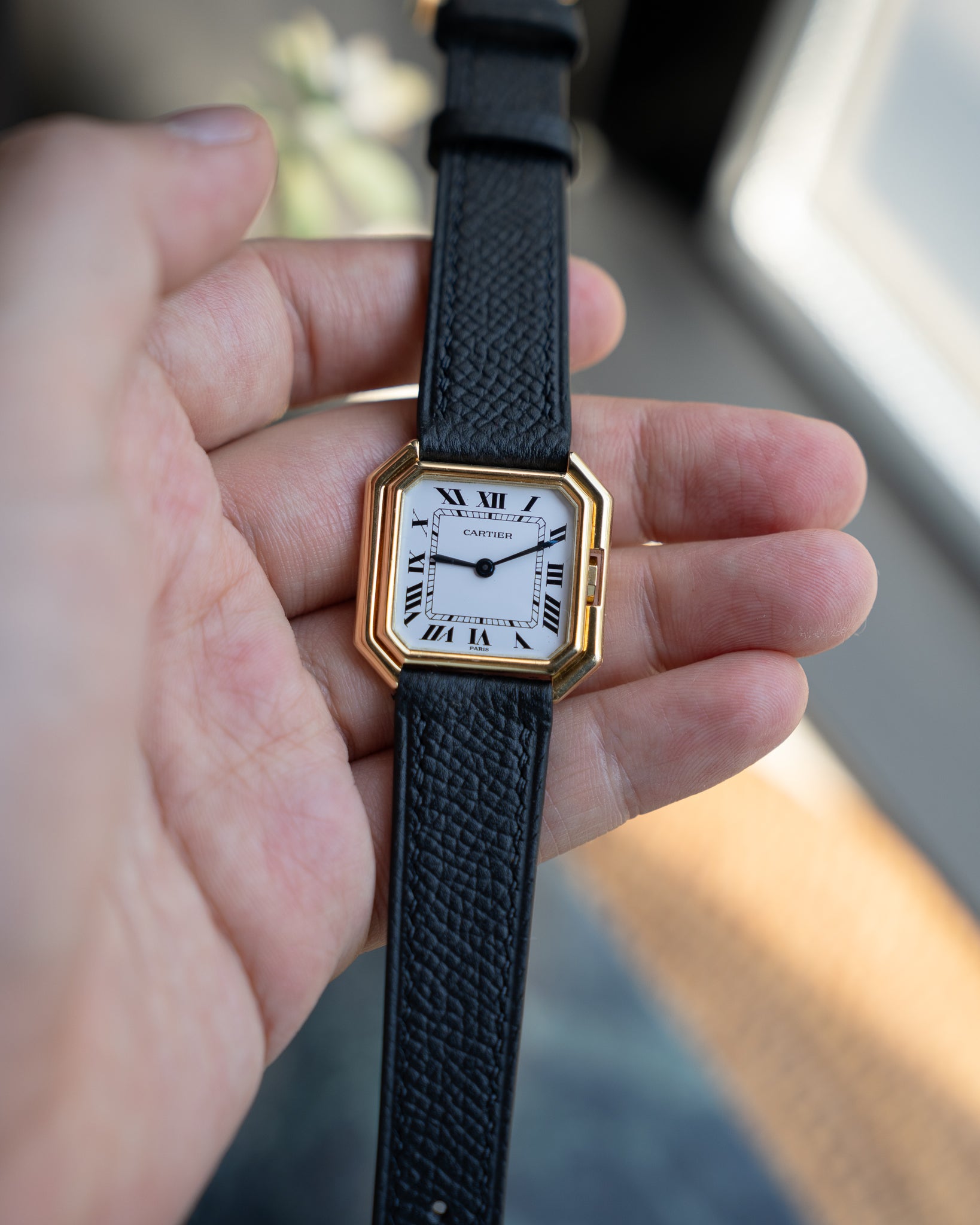 Cartier Ceinture 18k LM size Yellow Gold Paris dial mechanical