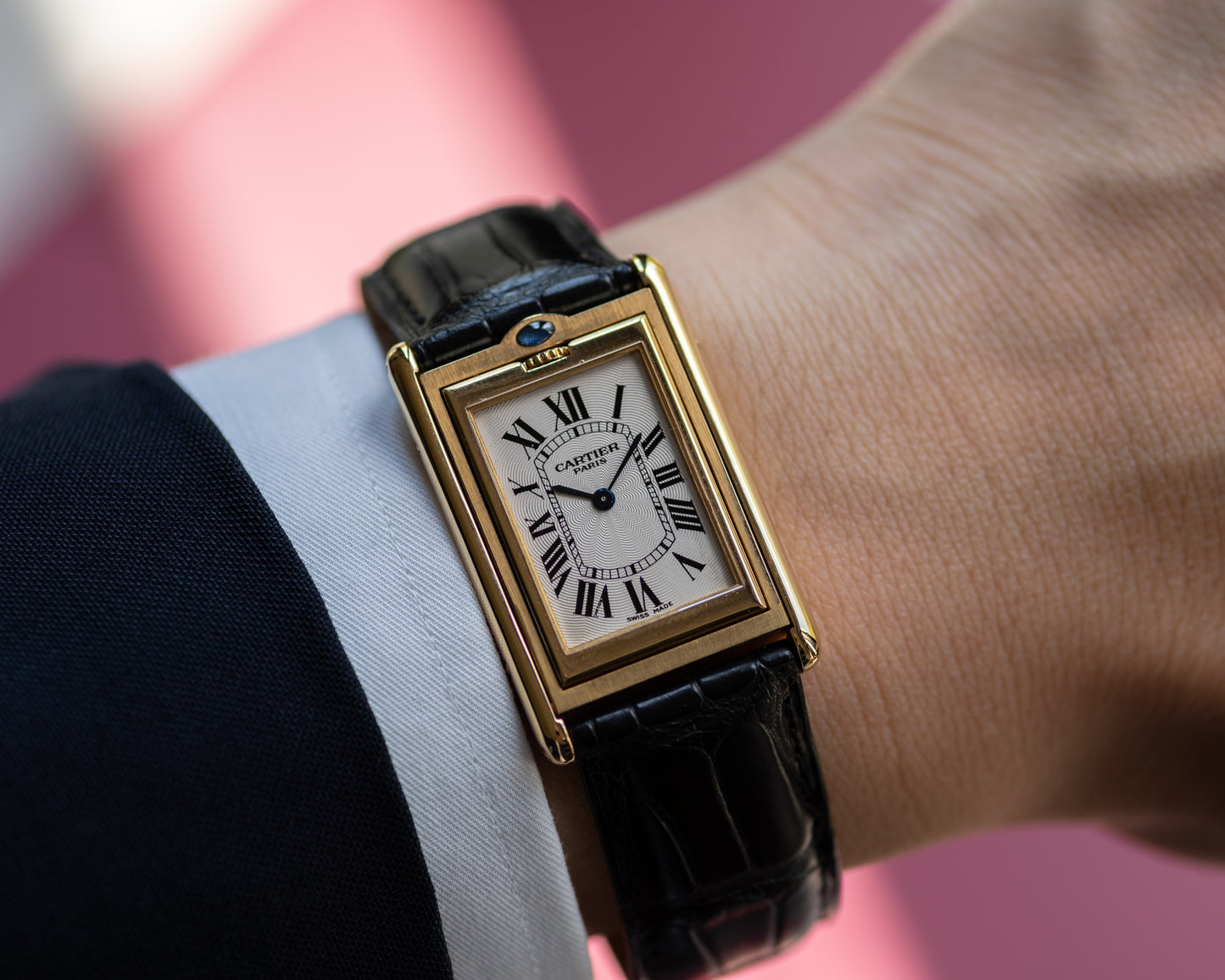 Cartier Tank Basculante CPCP Millenium Limited Edition in Yellow Gold