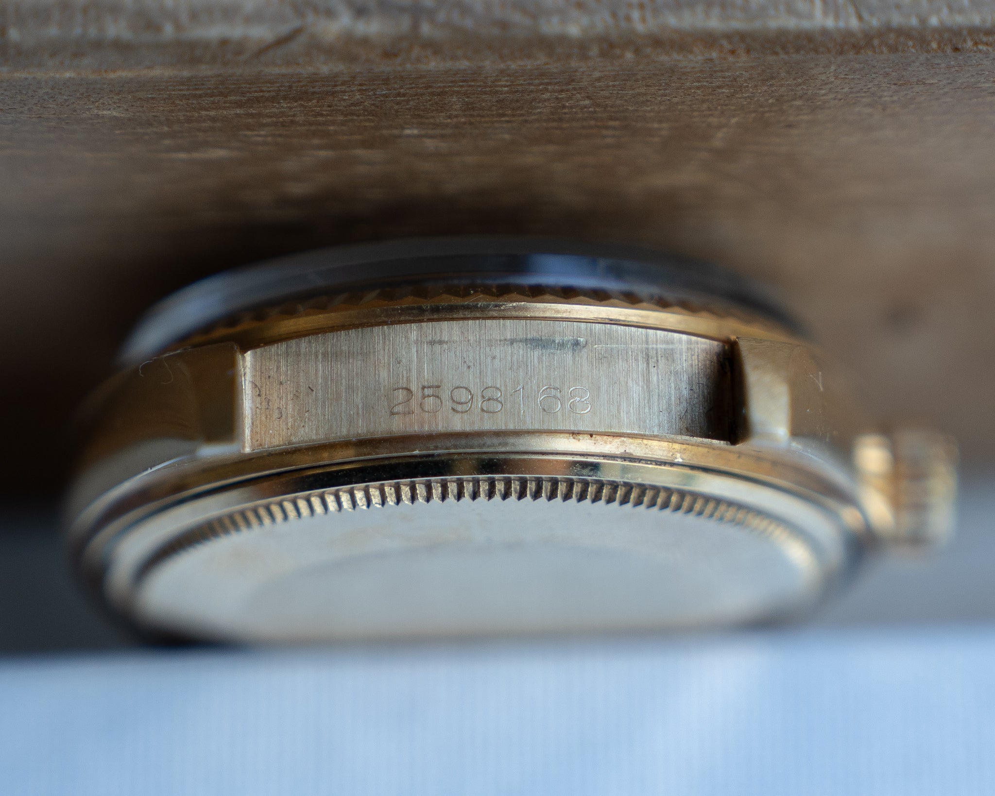Rolex Day-Date in Yellow Gold ref 1803 Grey Dial 1971 on President bracelet