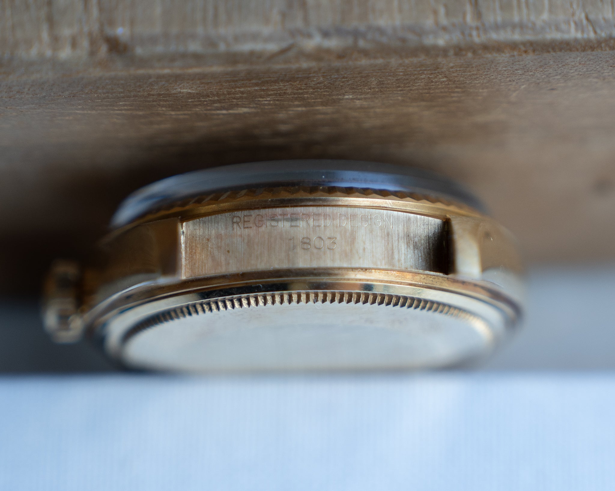 Rolex Day-Date in Yellow Gold ref 1803 Grey Dial 1971 on President bracelet