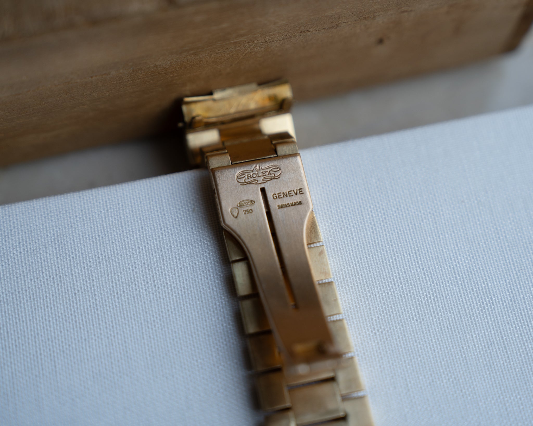 Rolex Day-Date in Yellow Gold ref 1803 Grey Dial 1971 on President bracelet