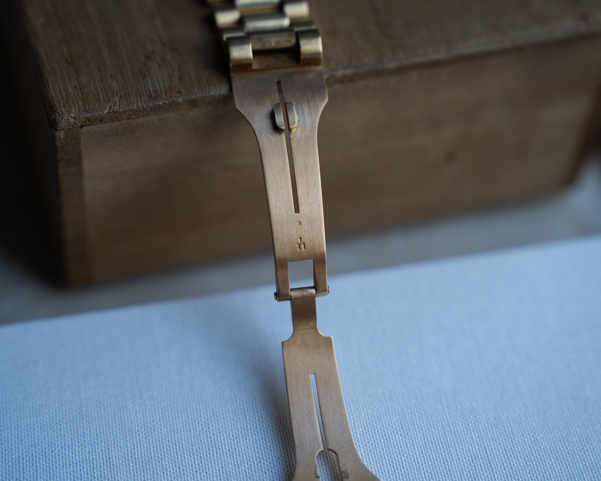 Rolex Day-Date in Yellow Gold ref 1803 Grey Dial 1971 on President bracelet