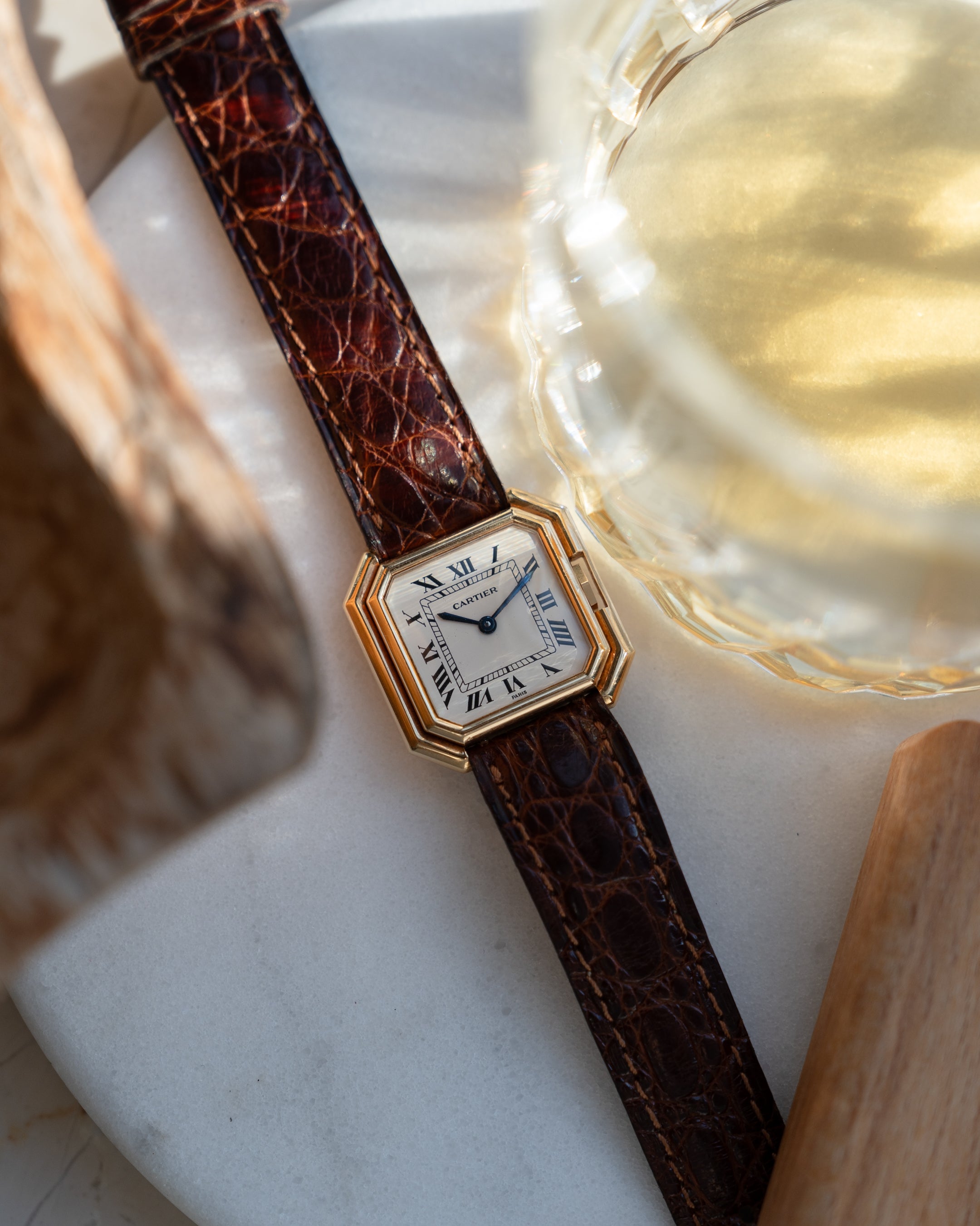 Cartier Ceinture Yellow Gold, Paris Dial, SM - mechanical movement - box and papers