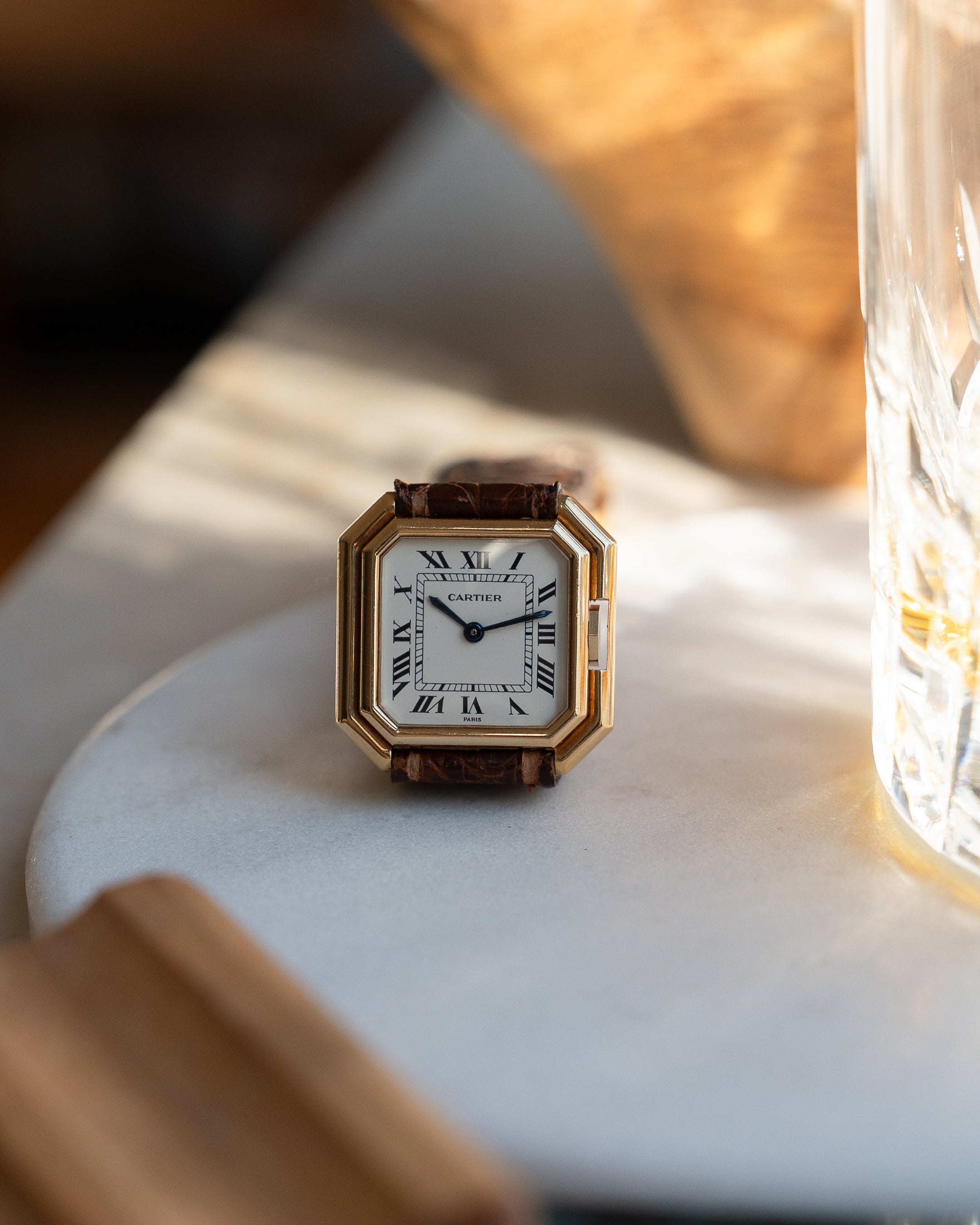 Cartier Ceinture Yellow Gold, Paris Dial, SM - mechanical movement - box and papers