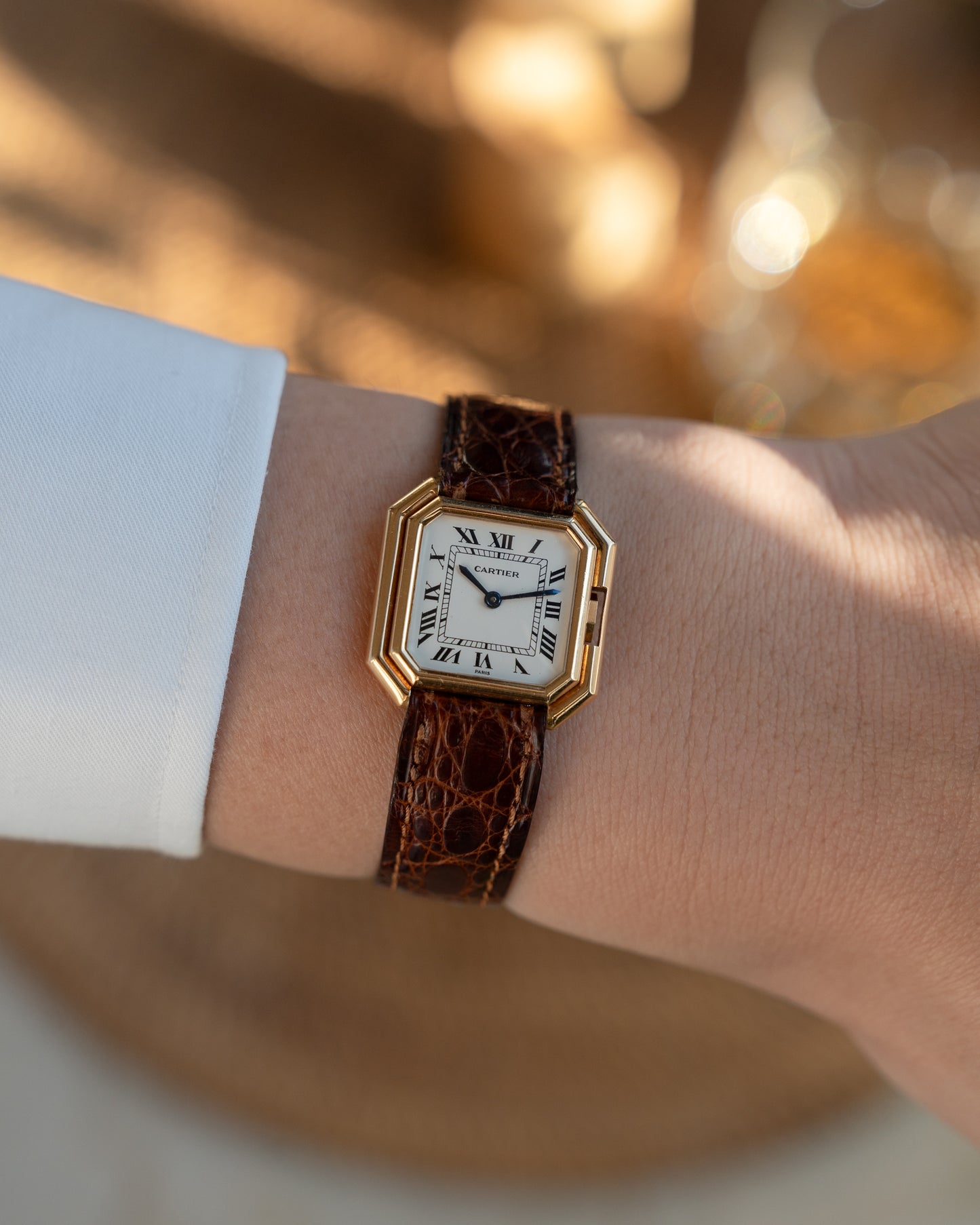 Cartier Ceinture Yellow Gold, Paris Dial, SM - mechanical movement - box and papers
