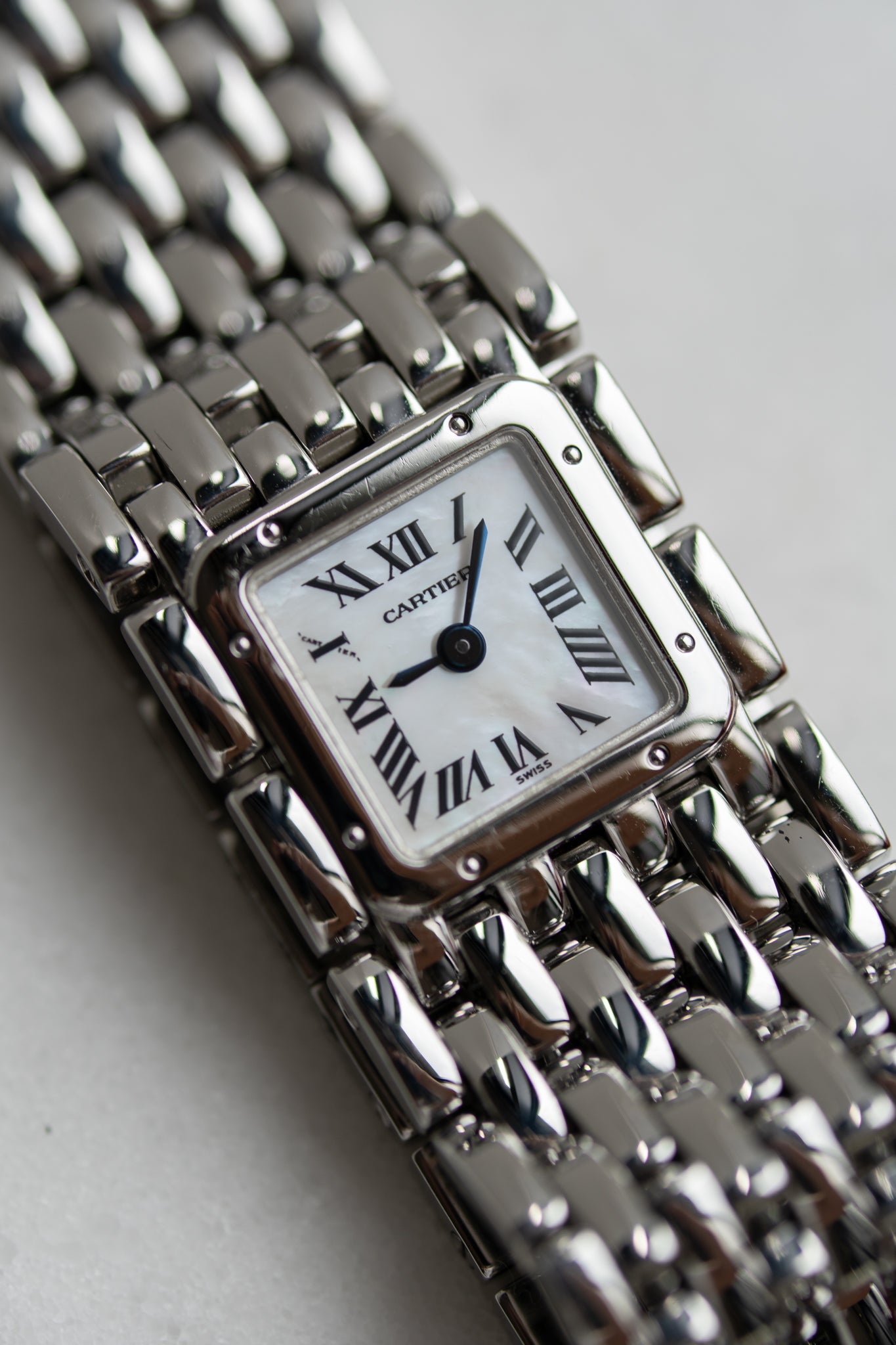 Cartier Panth re Ruban ref 2420 in steel from 1999 full set