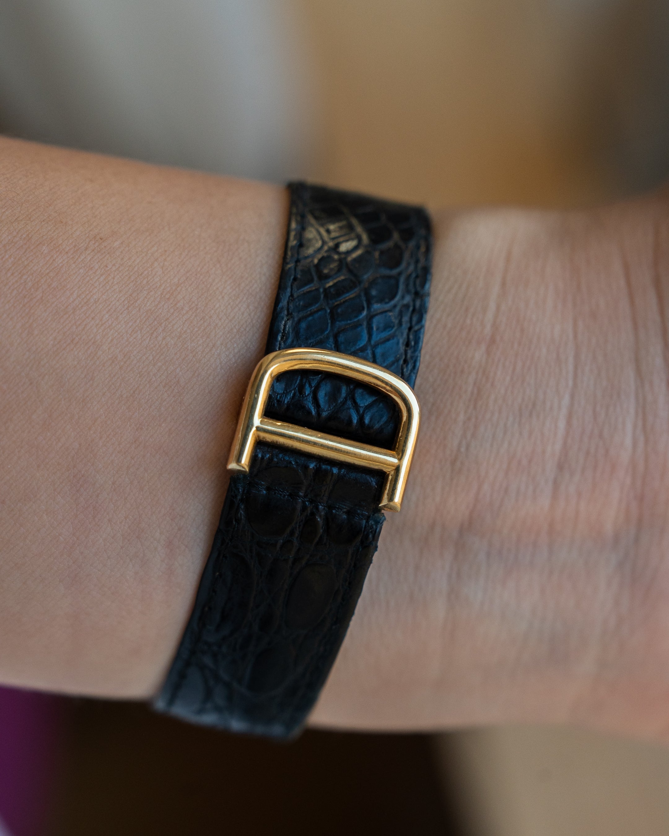 Cartier Ceinture in yellow gold, ref 78099 LM size, with original gold deployant clasp