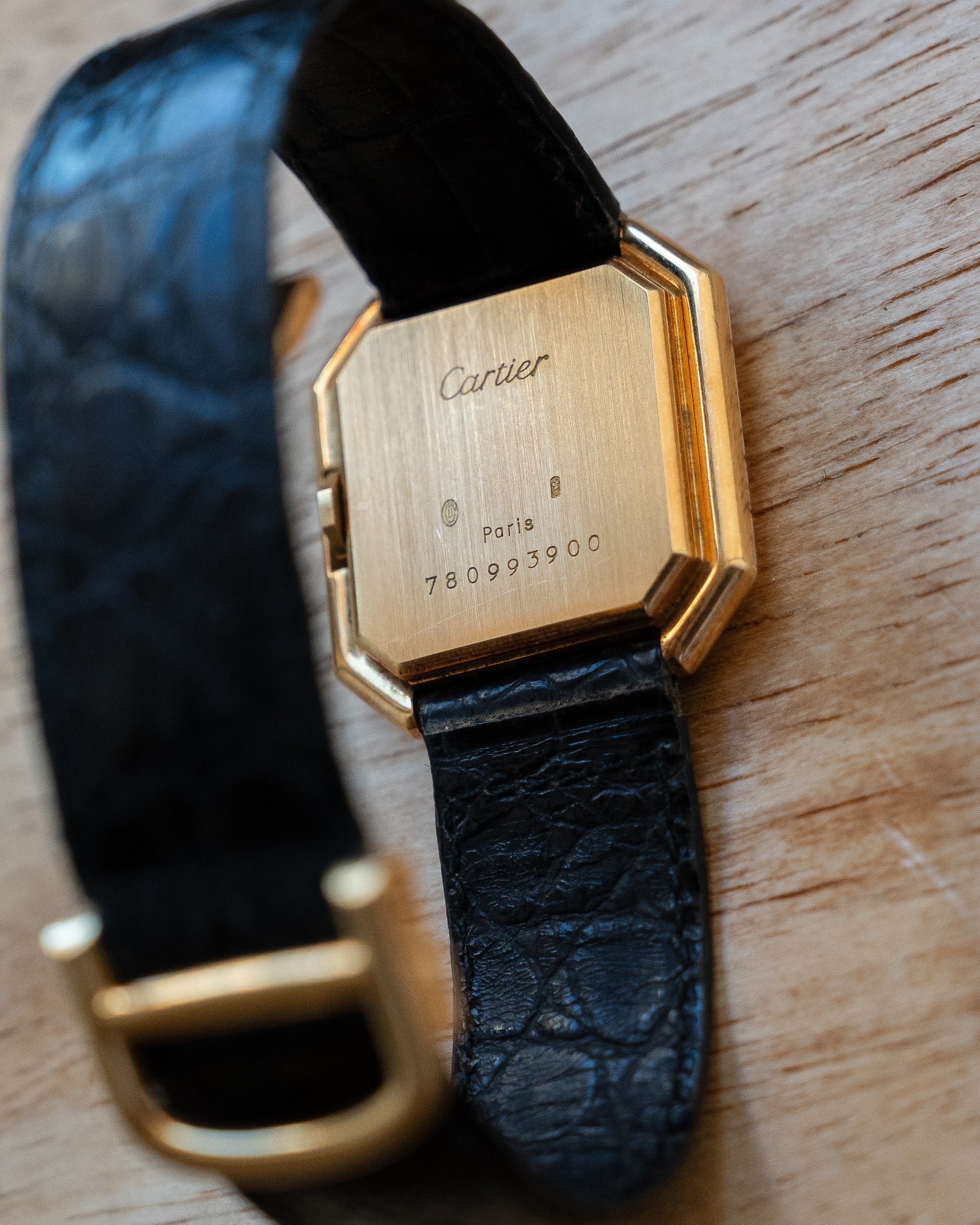 Cartier Ceinture in yellow gold, ref 78099 LM size, with original gold deployant clasp