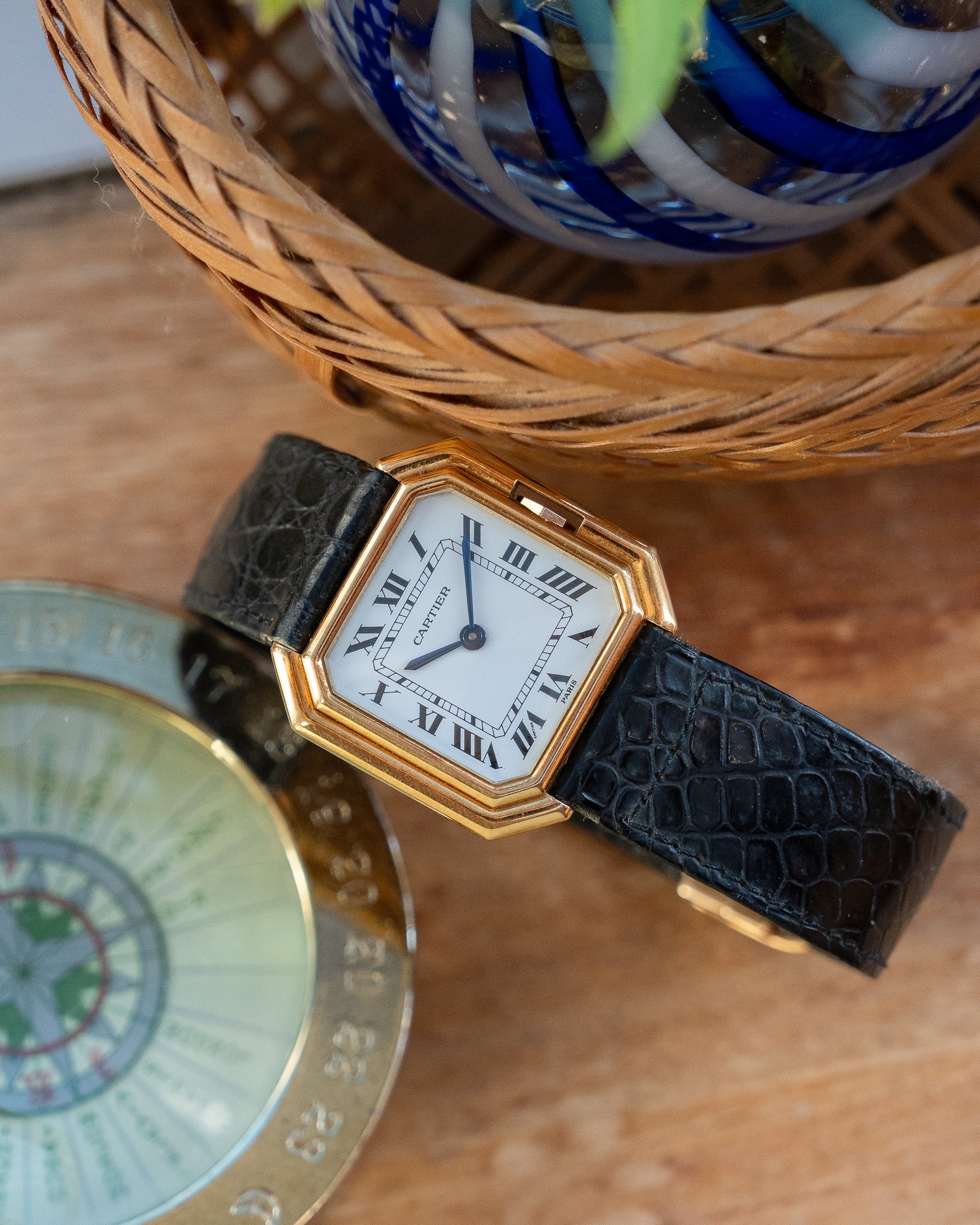 Cartier Ceinture in yellow gold, ref 78099 LM size, with original gold deployant clasp