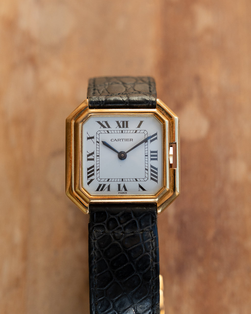 Cartier Ceinture in yellow gold, ref 78099 LM size, with original gold deployant clasp