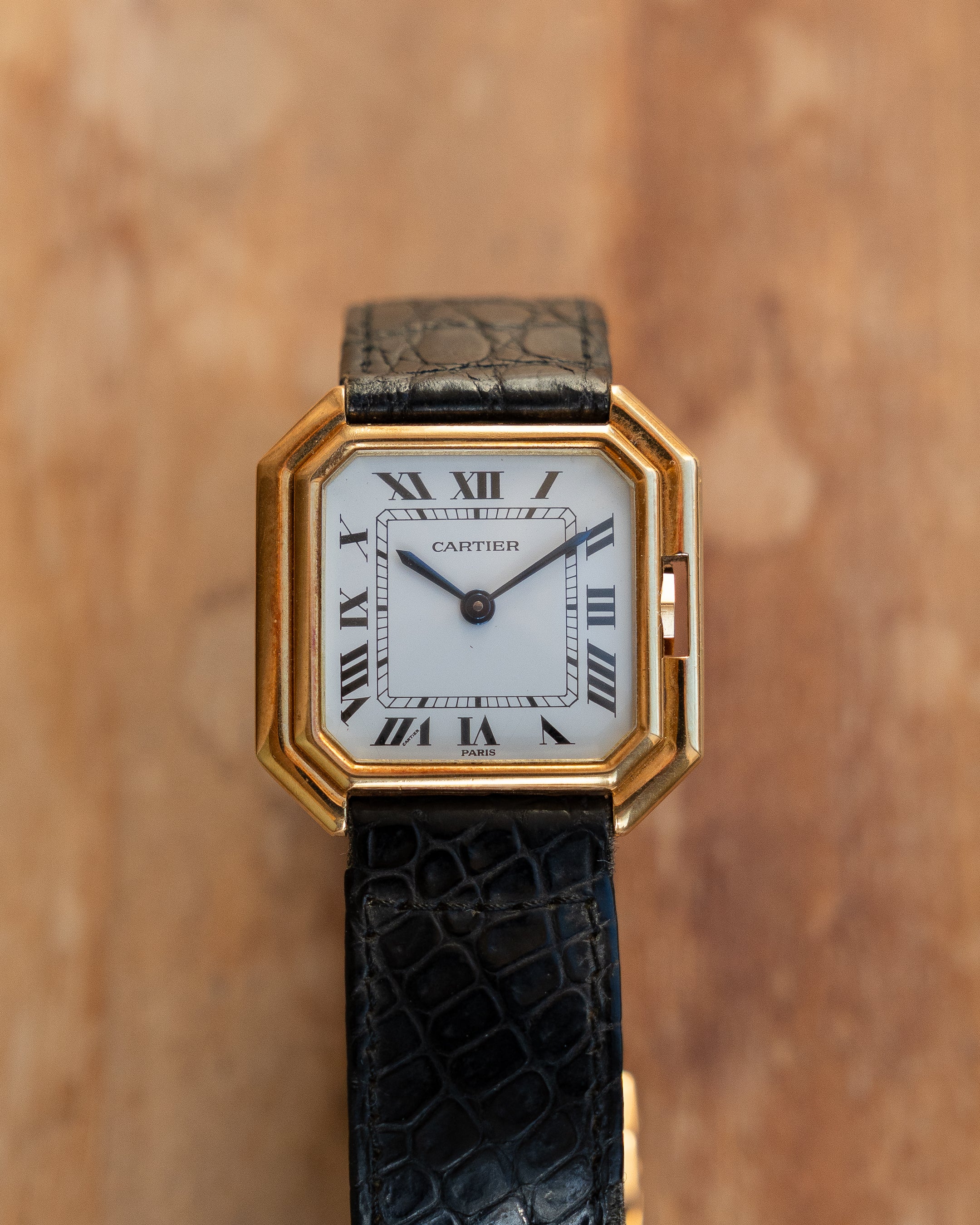 Cartier Ceinture in yellow gold, ref 78099 LM size, with original gold deployant clasp