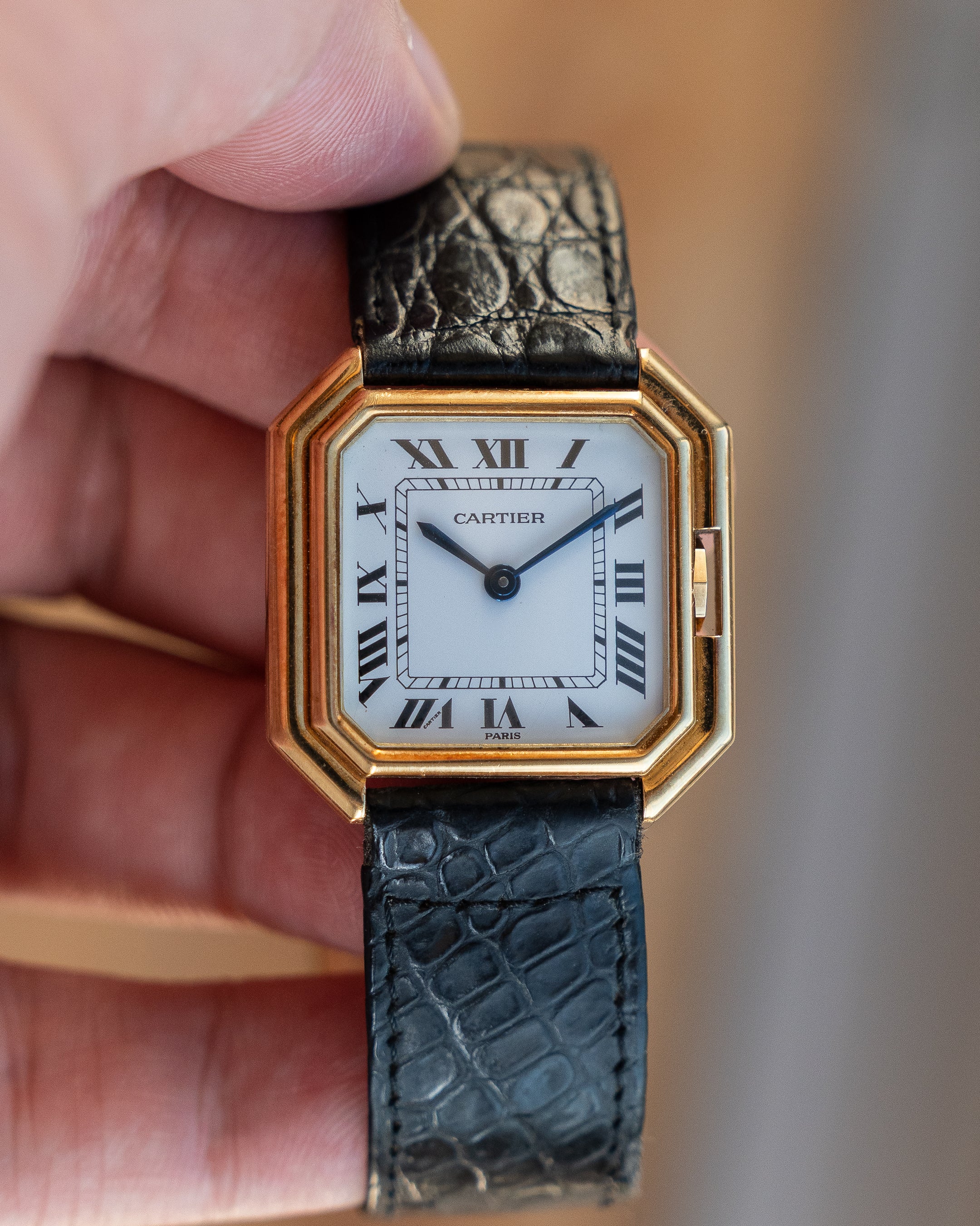 Cartier Ceinture in yellow gold, ref 78099 LM size, with original gold deployant clasp