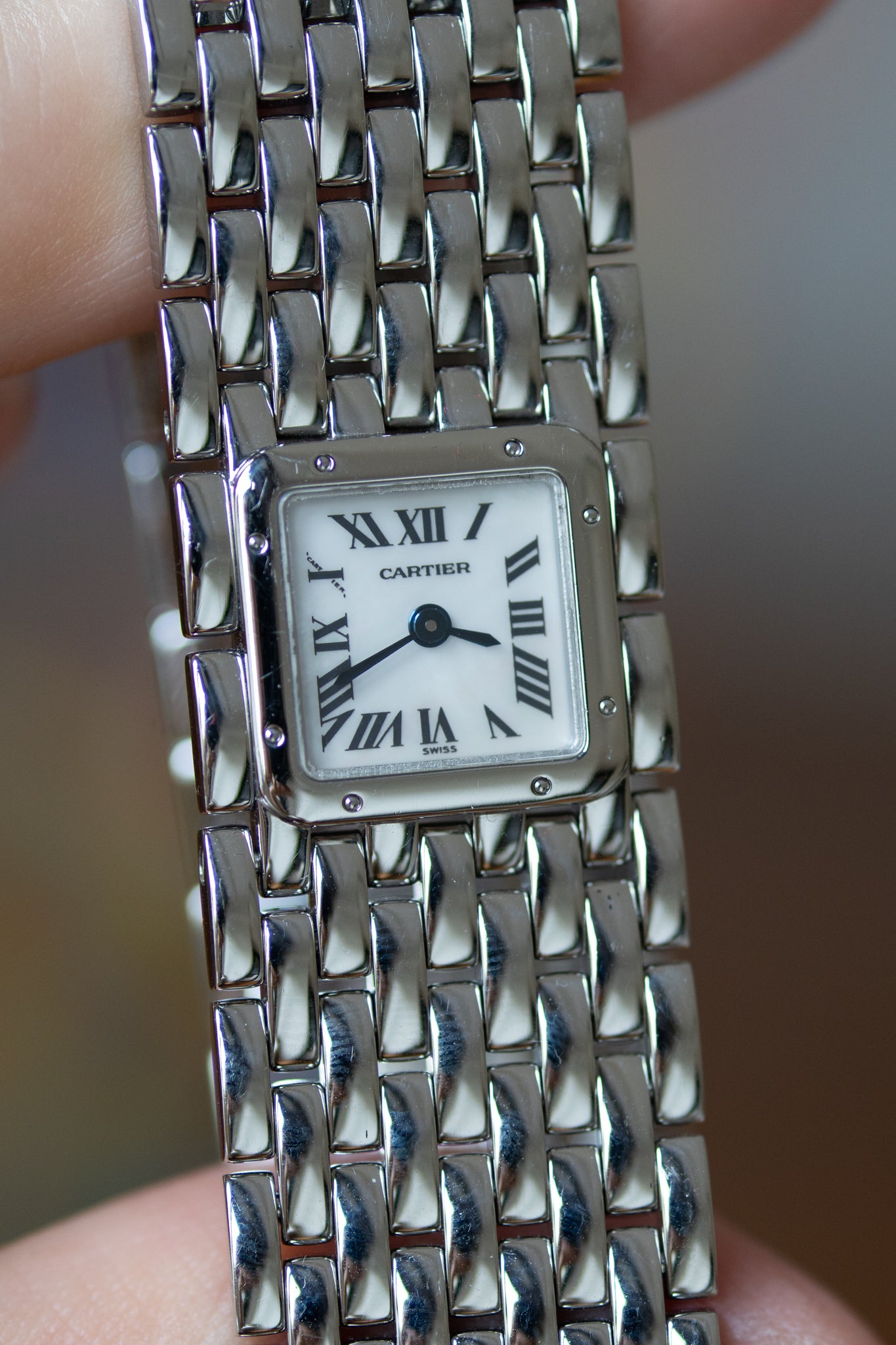 Cartier Panth re Ruban ref 2420 in steel from 1999 full set