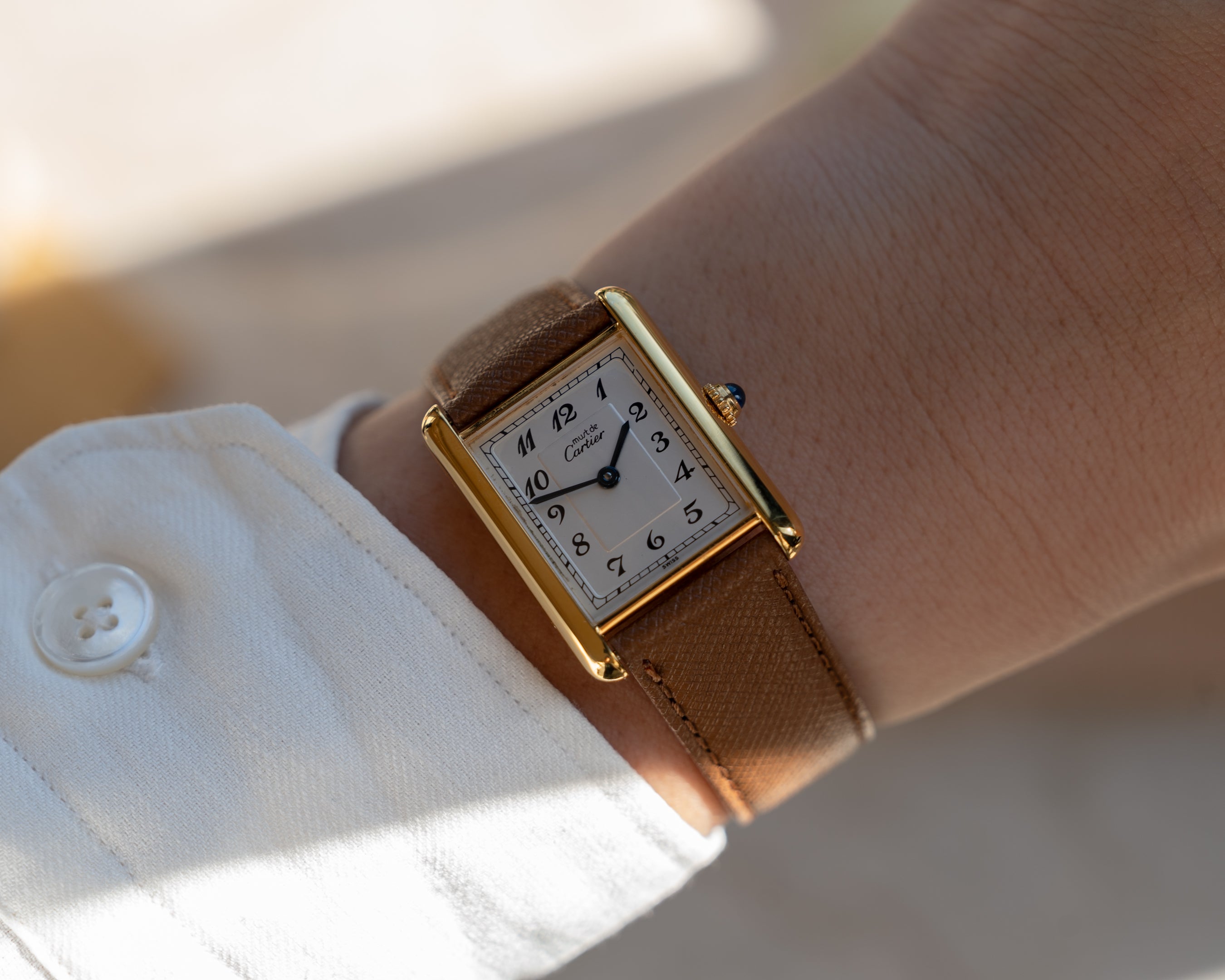Must de Cartier Tank Breguet Numerals - LM size - box and papers