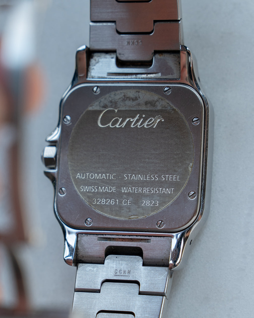 Cartier Santos Galbée reference 2823, XL (extra large size) in steel, full set
