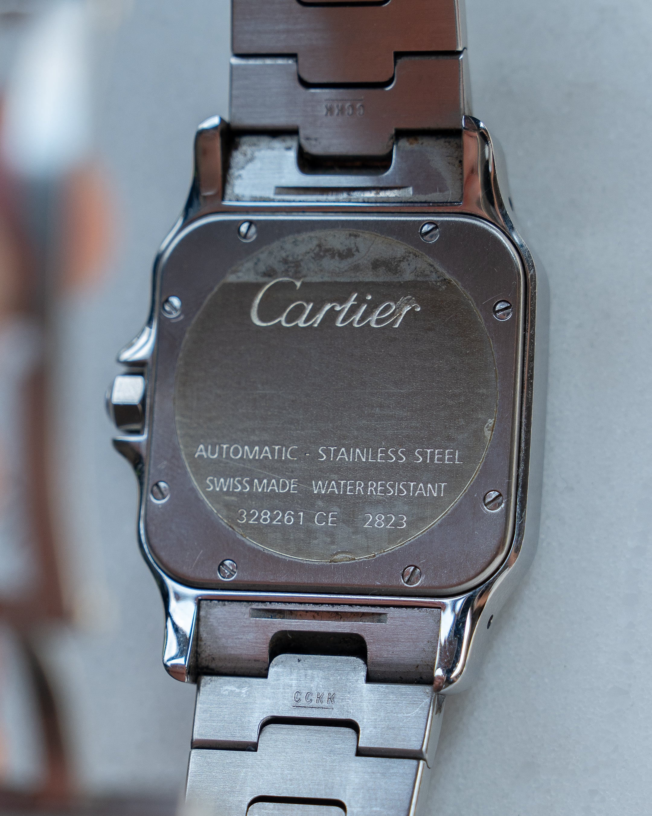 Cartier Santos Galbée reference 2823, XL (extra large size) in steel, full set