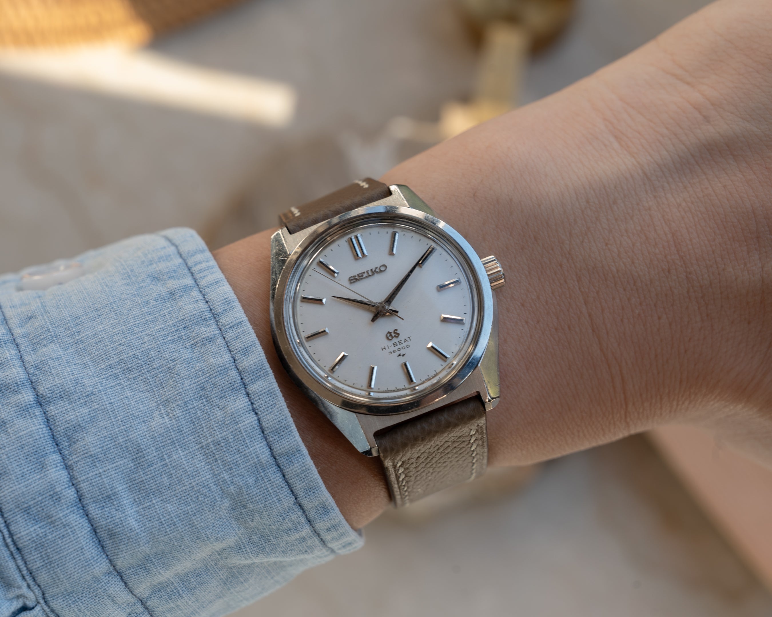 Grand Seiko 4520-8000 in steel, hibeat 1968 September