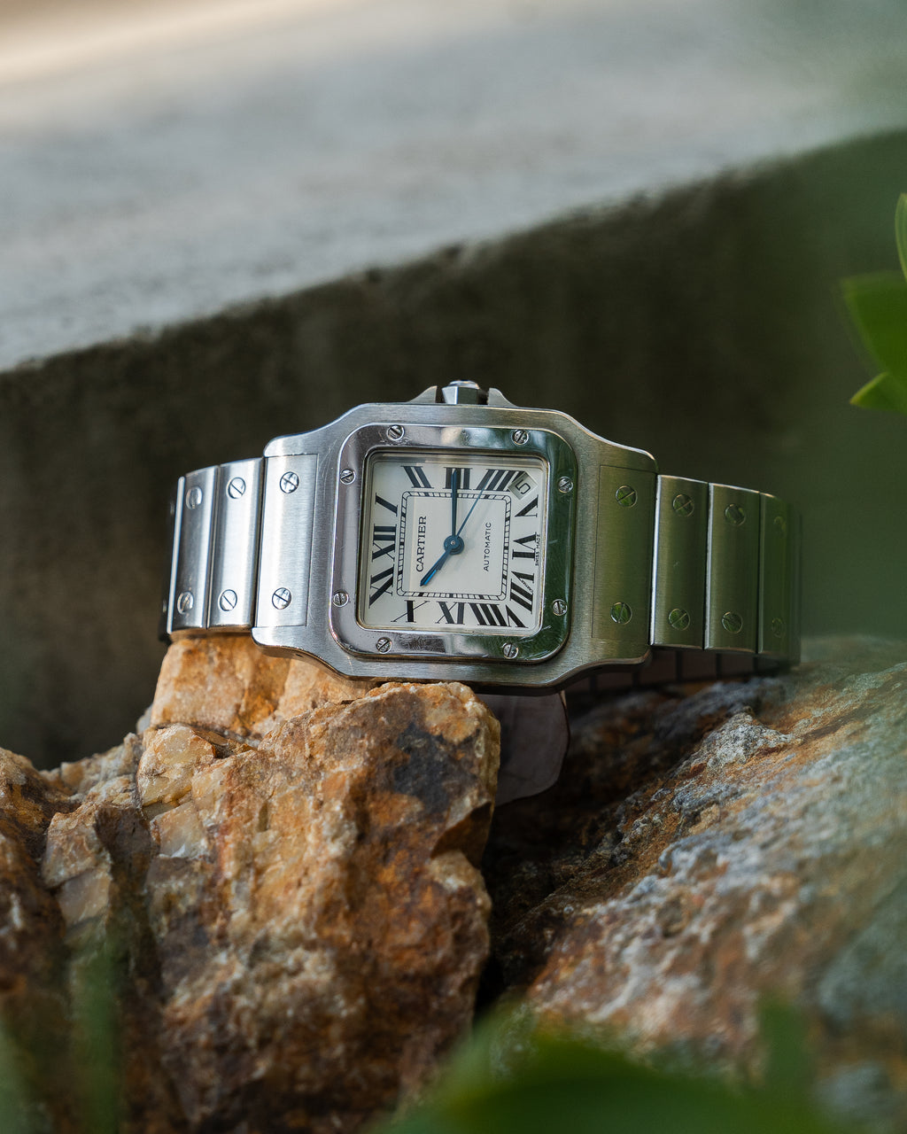 Cartier Santos Galbée reference 2823, XL (extra large size) in steel, full set