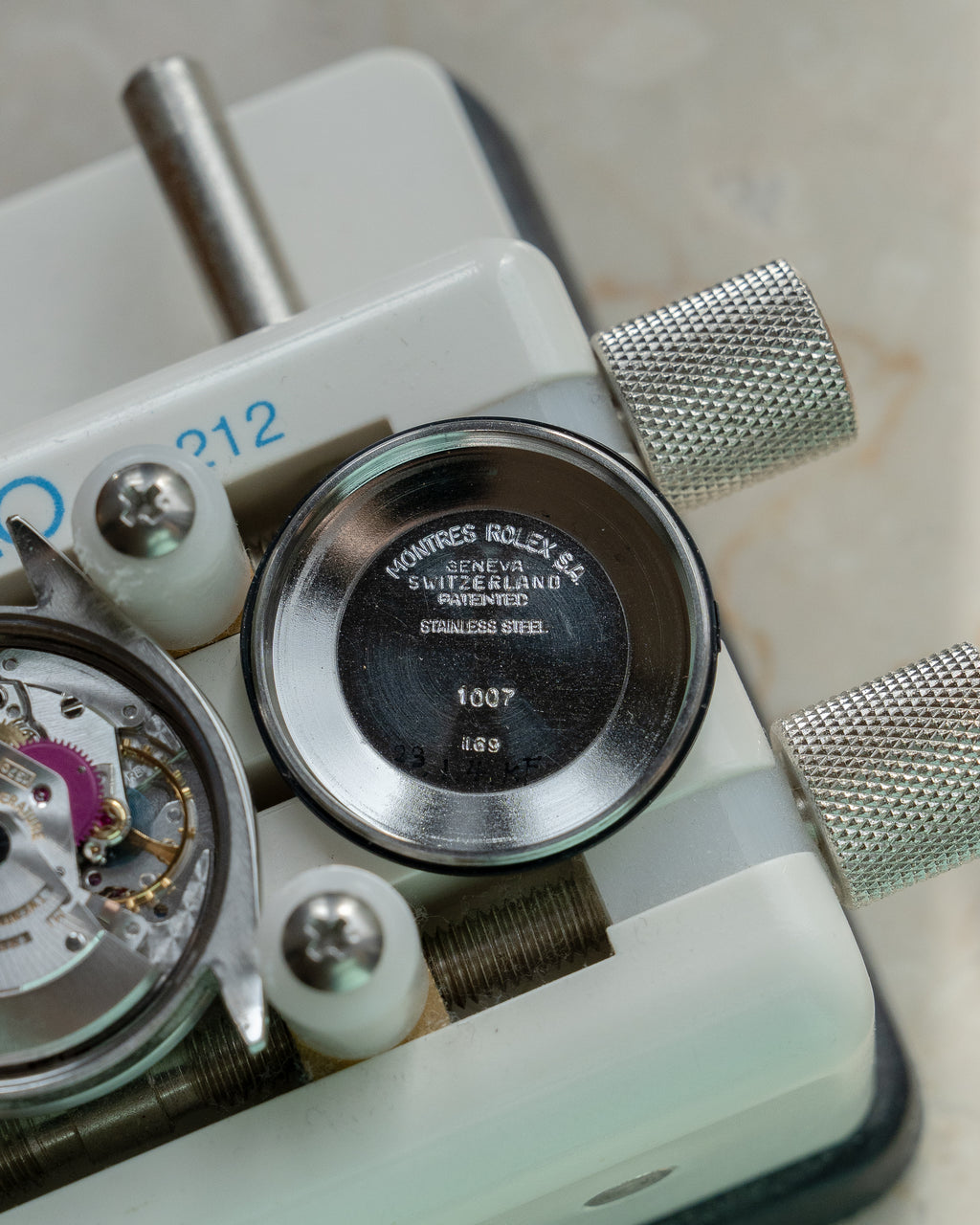 Rolex Oyster Perpetual ref 1007 blue brick dial from 1969