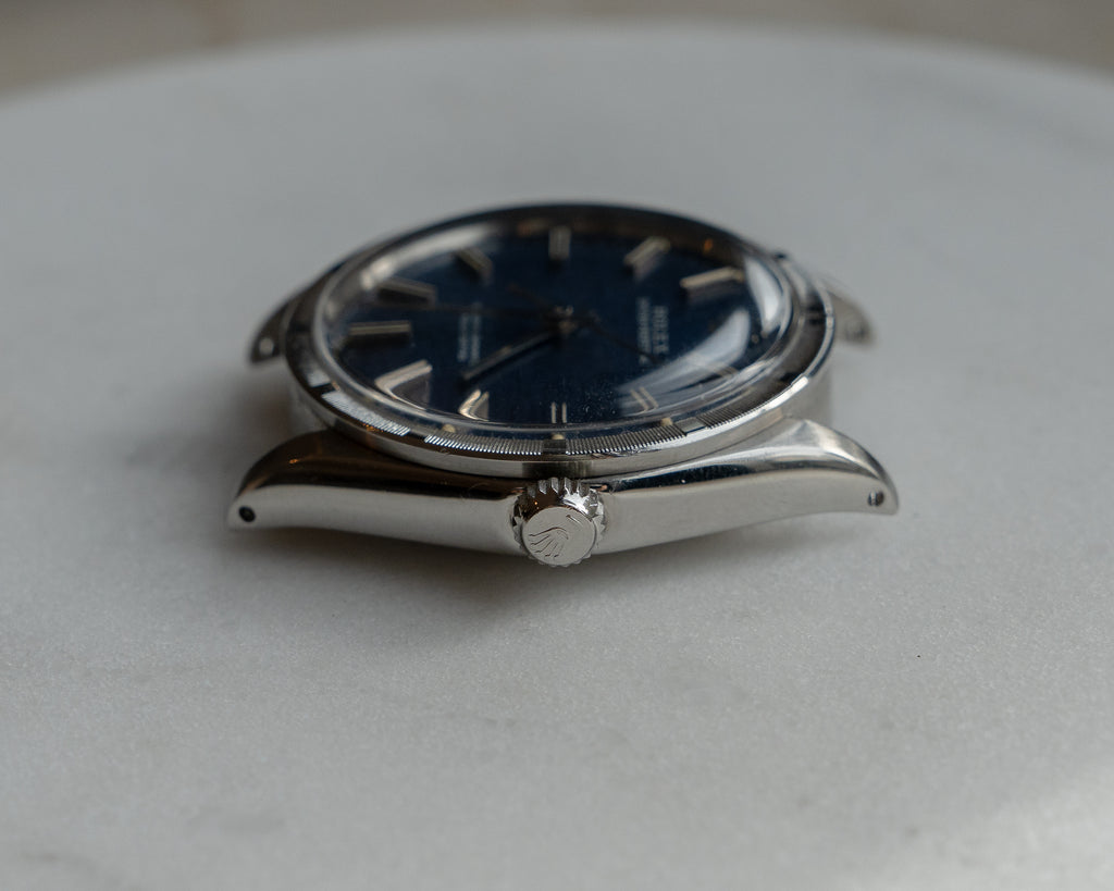 Rolex Oyster Perpetual ref 1007 blue brick dial from 1969