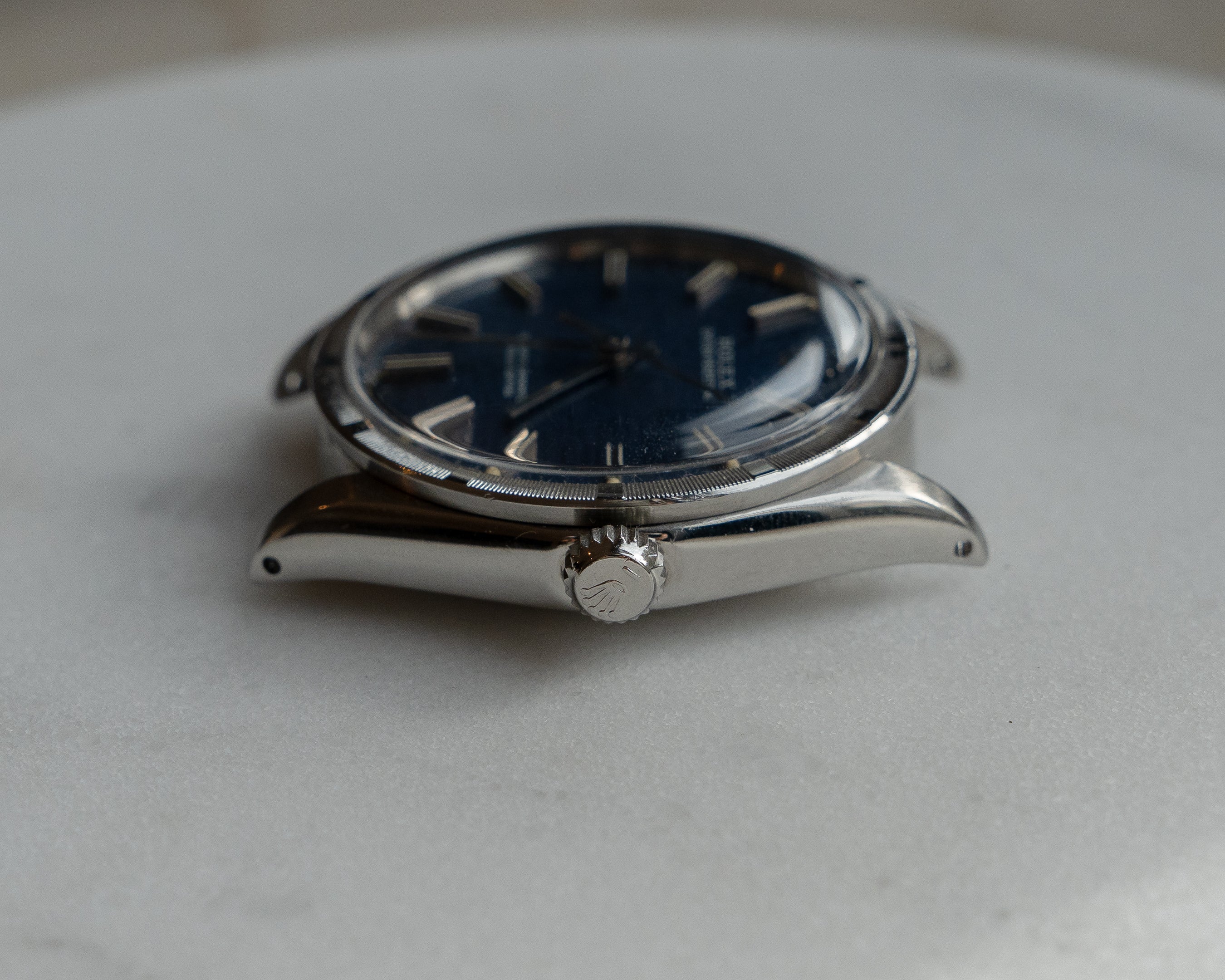 Rolex Oyster Perpetual ref 1007 blue brick dial from 1969