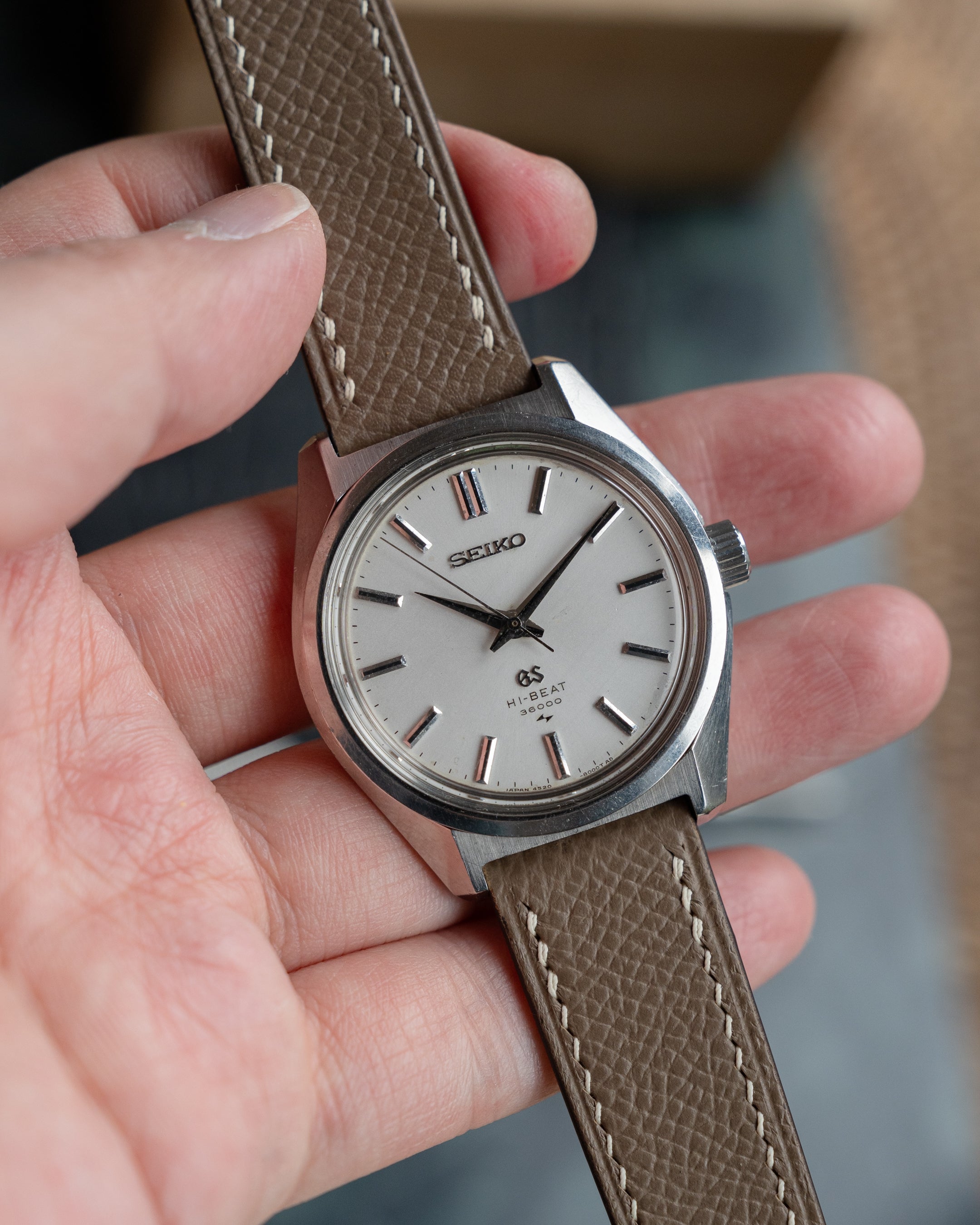 Grand Seiko 4520-8000 in steel, hibeat 1968 September