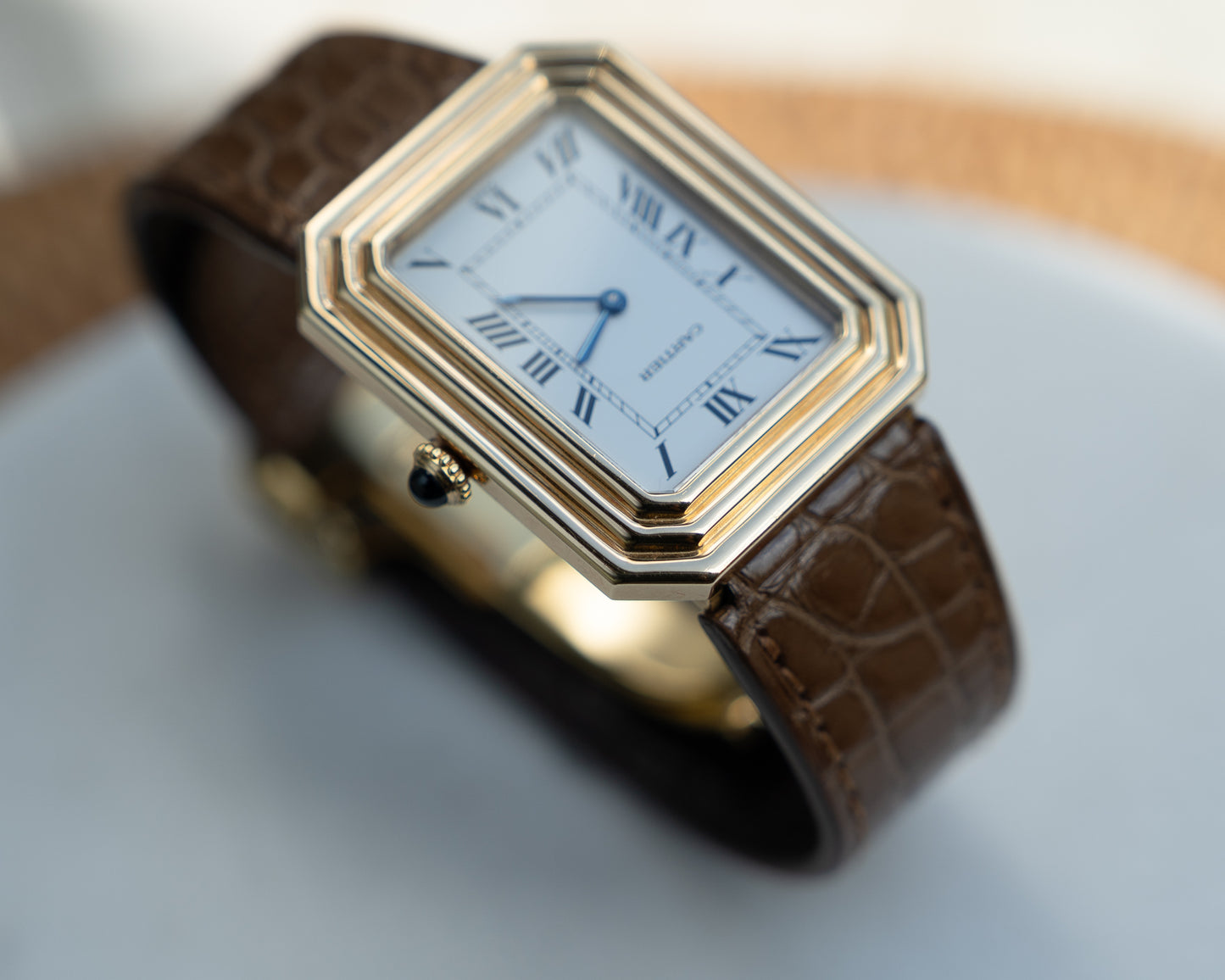 Cartier Cristallor 18k Yellow Gold, LM size, Paris Dial - box & guarantee (Price on Request)