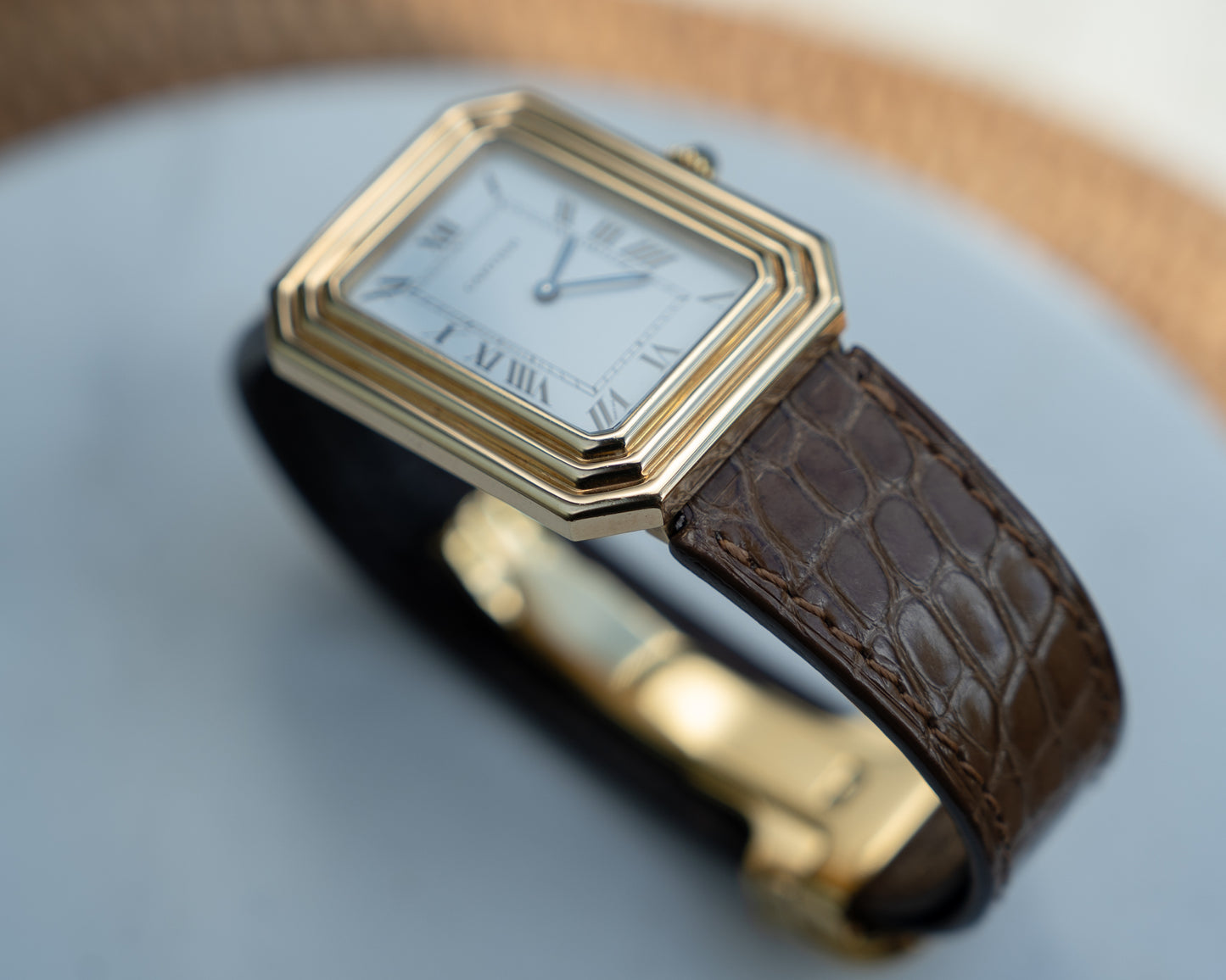 Cartier Cristallor 18k Yellow Gold, LM size, Paris Dial - box & guarantee (Price on Request)