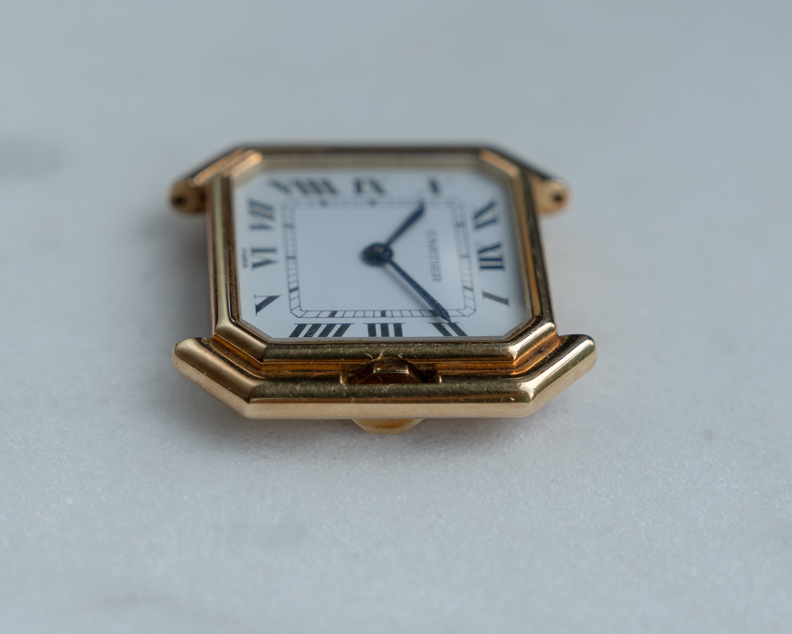Cartier Ceinture in yellow gold, ref 78099 LM size, with original gold deployant clasp