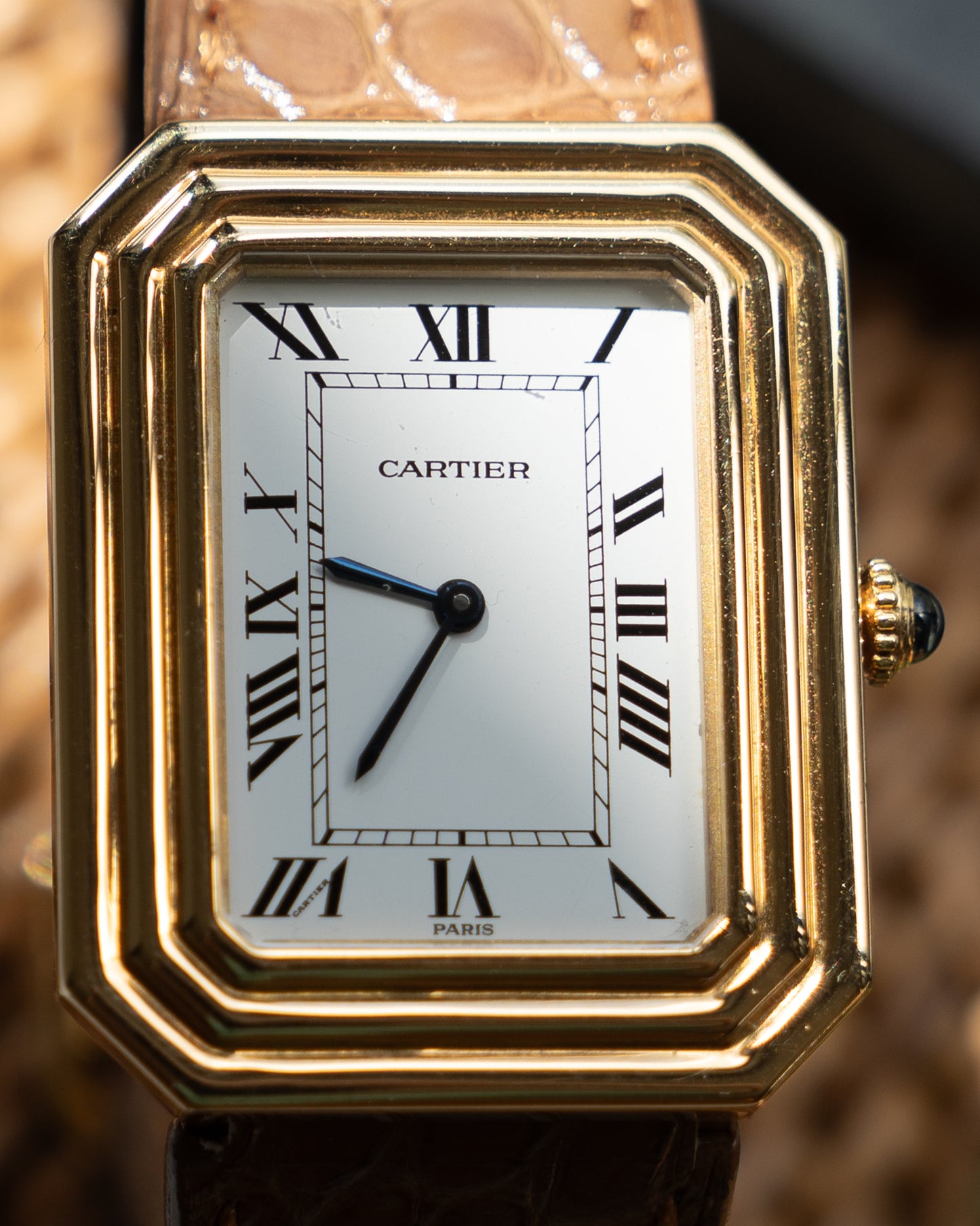Cartier Cristallor 18k Yellow Gold, LM size, Paris Dial - box & guarantee (Price on Request)