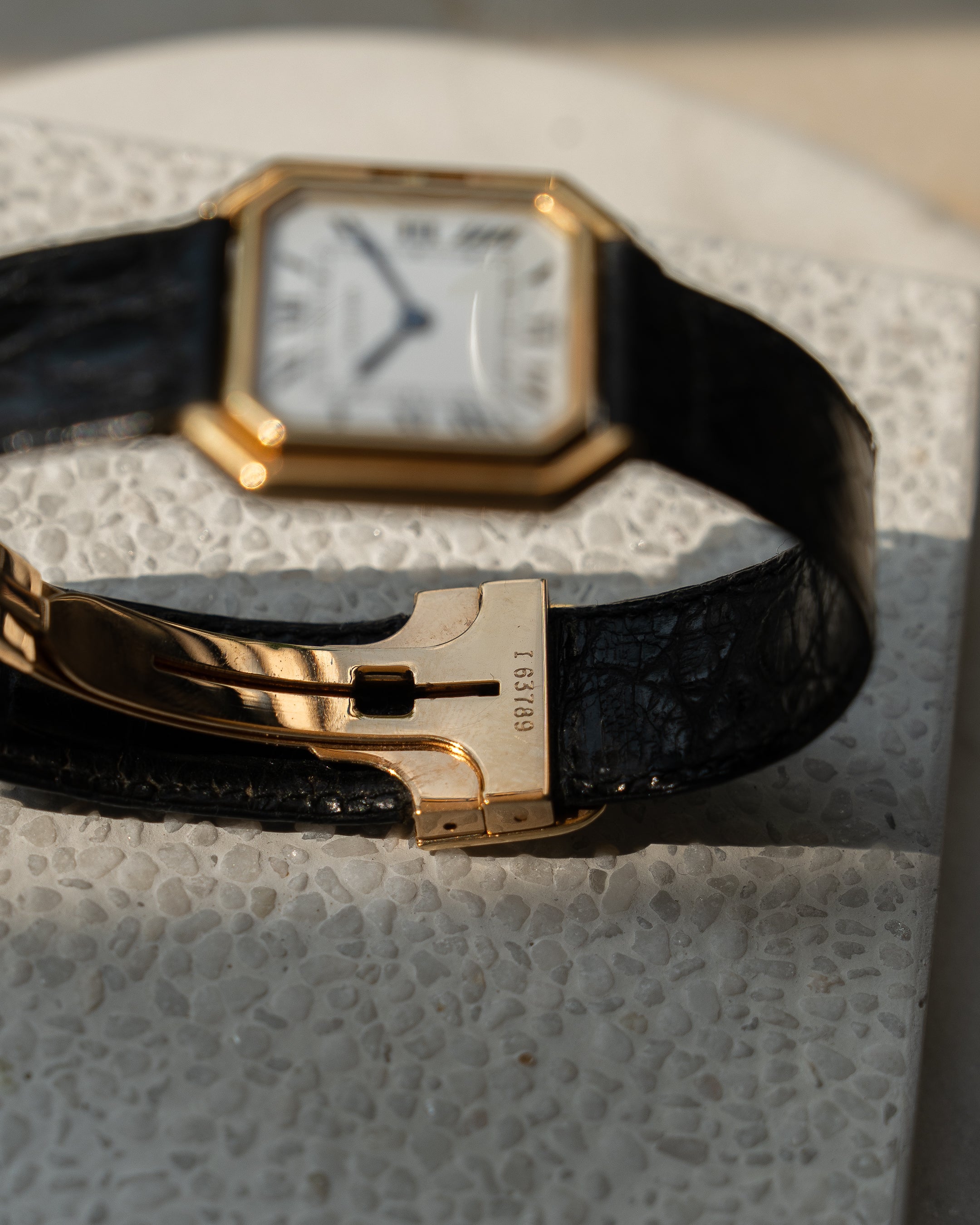 Cartier Ceinture in yellow gold, ref 78099 LM size, with original gold deployant clasp