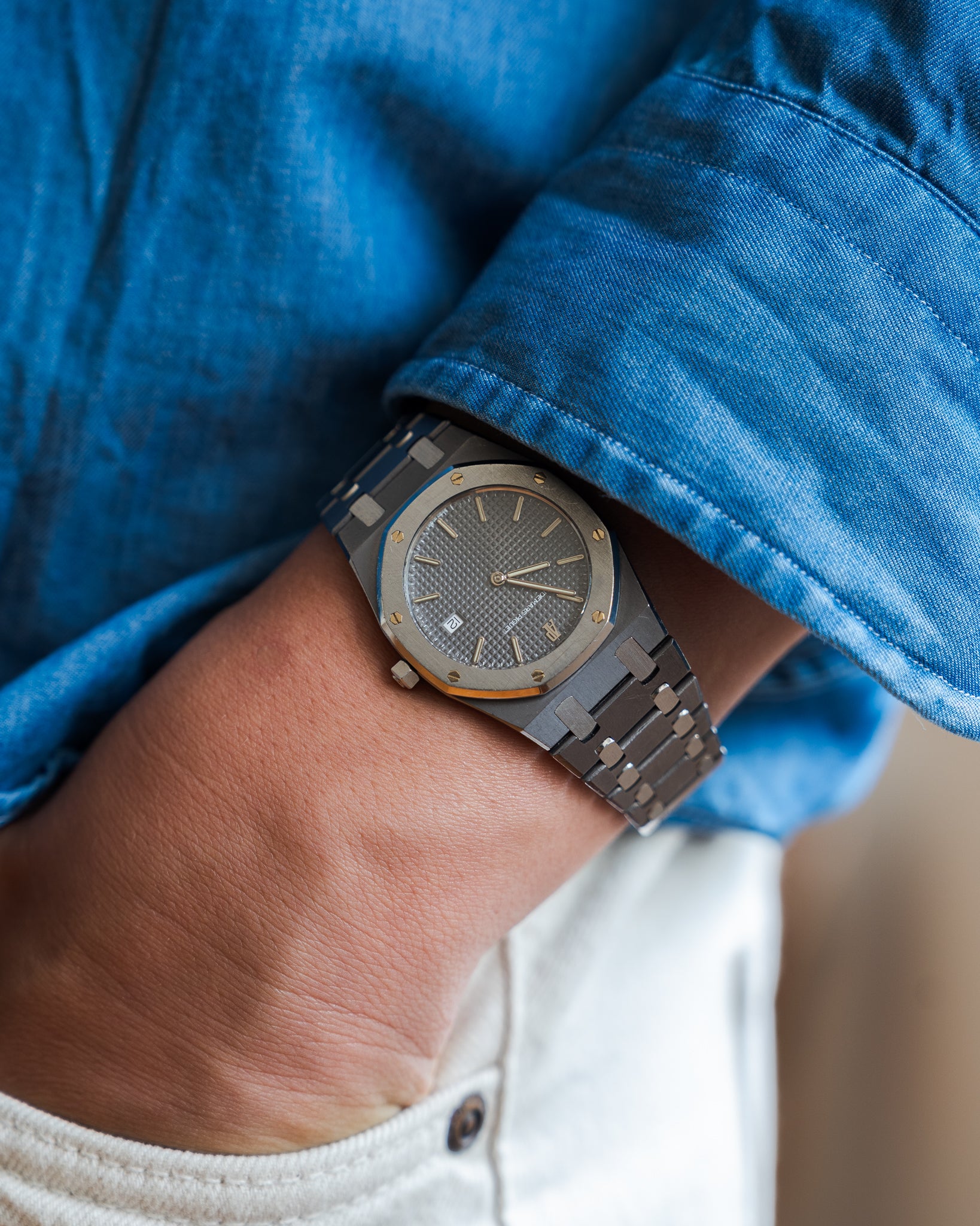 Audemars piguet royal oak on wrist hotsell