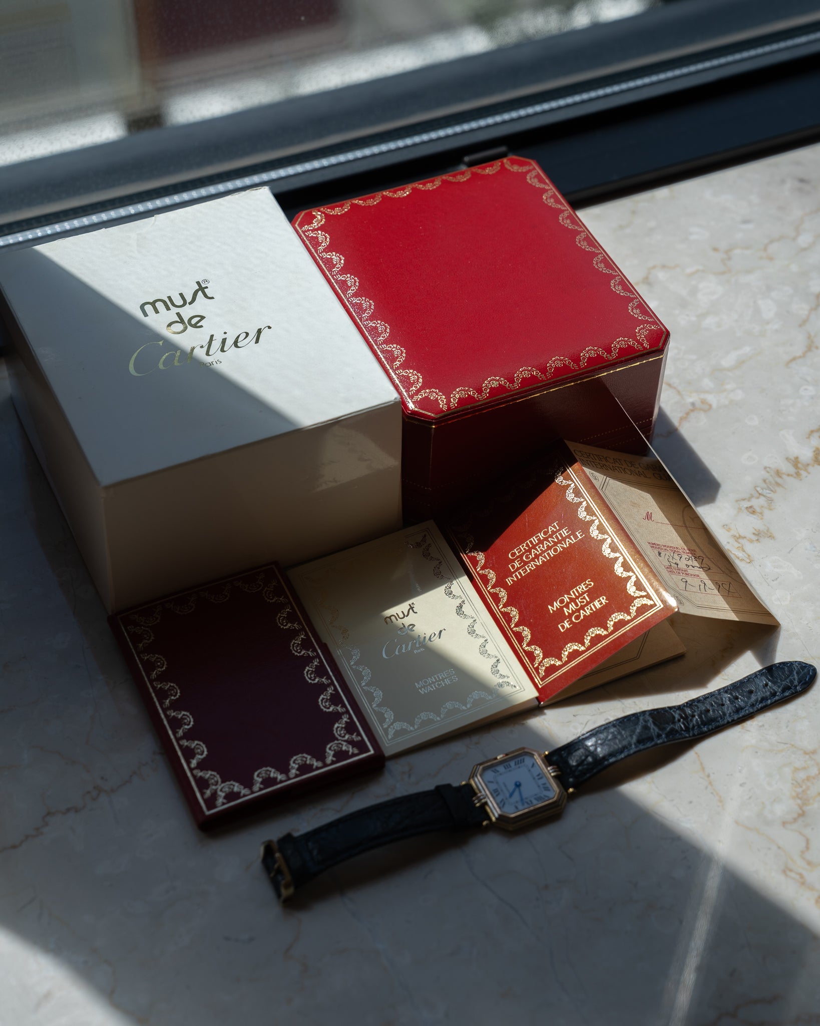 Cartier Ceinture Trinity- Yellow Gold, Rose Gold, White Gold- LM size, full set