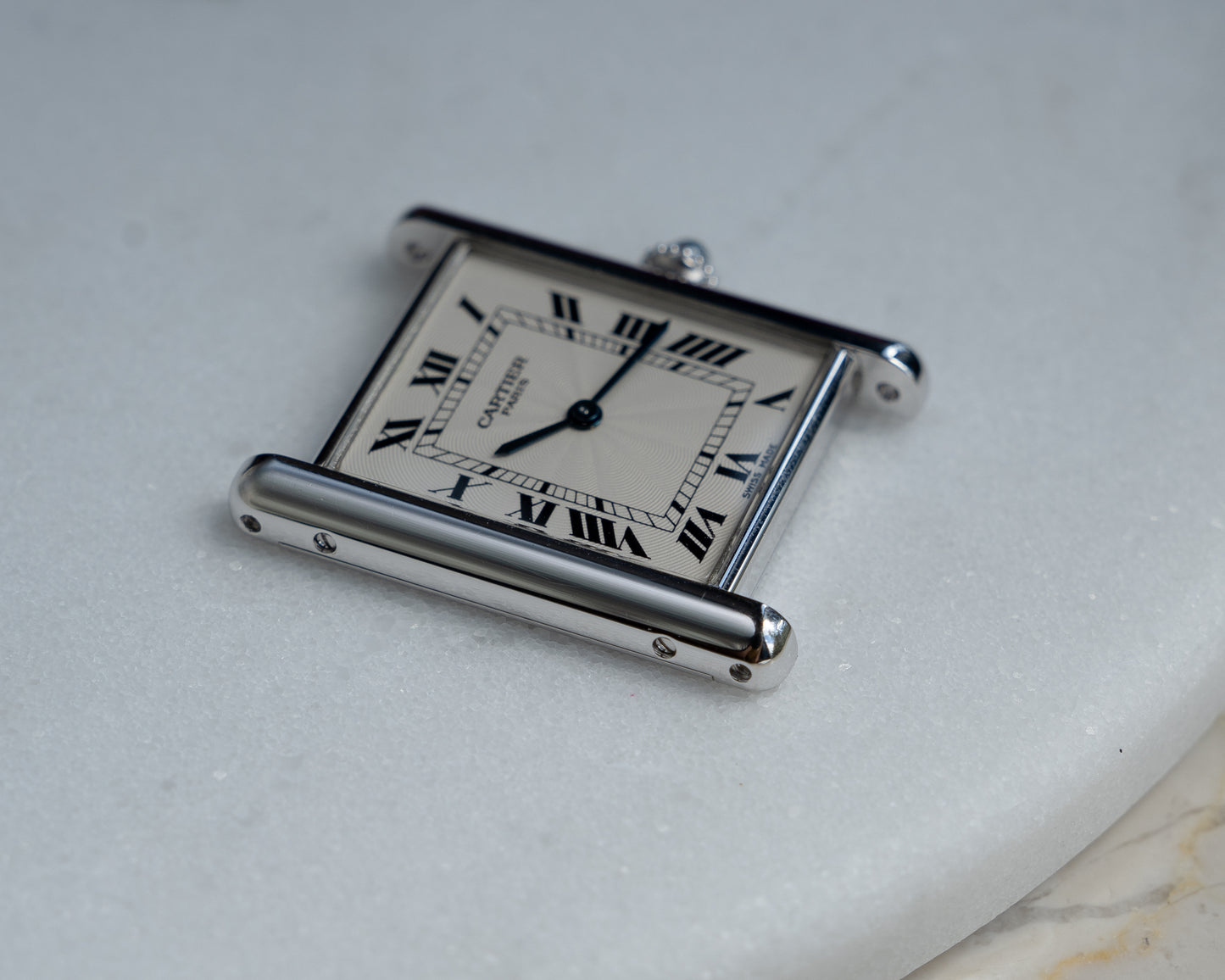 Cartier Tank Louis in platinum, CPCP "Collection Prive", box & guarantee (Price on Request)