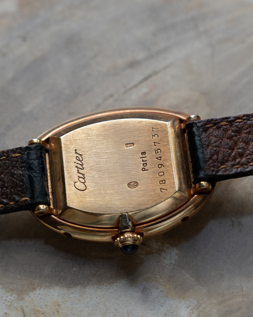 カルティエ ベニュワール ref 78094 18K イエローゴールド、パリ ダイヤル、メカニック、フルセット