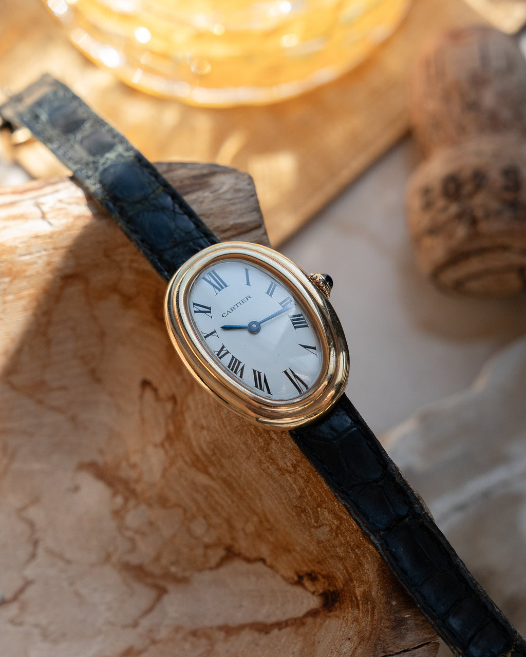 カルティエ ベニュワール ref 78094 18K イエローゴールド、パリ ダイヤル、メカニック、フルセット