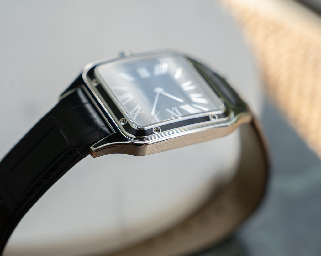 Cartier Santos Dumont WSSA0046 - black lacquer - full set