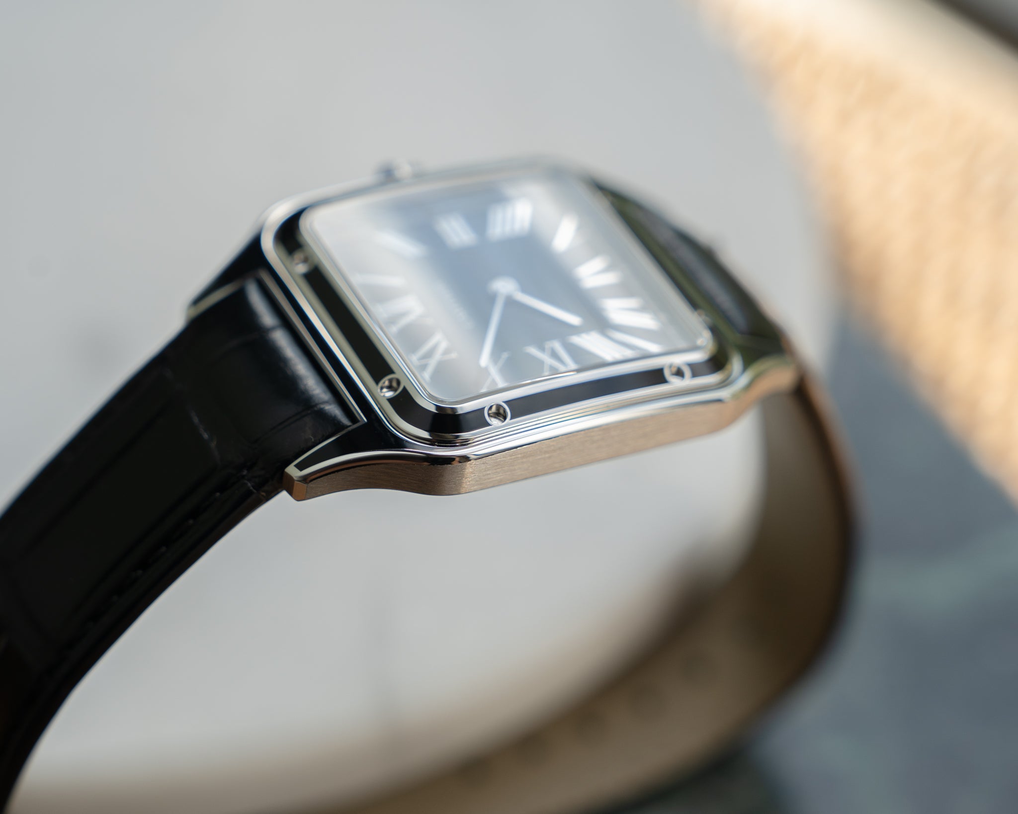 Cartier Santos Dumont WSSA0046 - black lacquer - full set