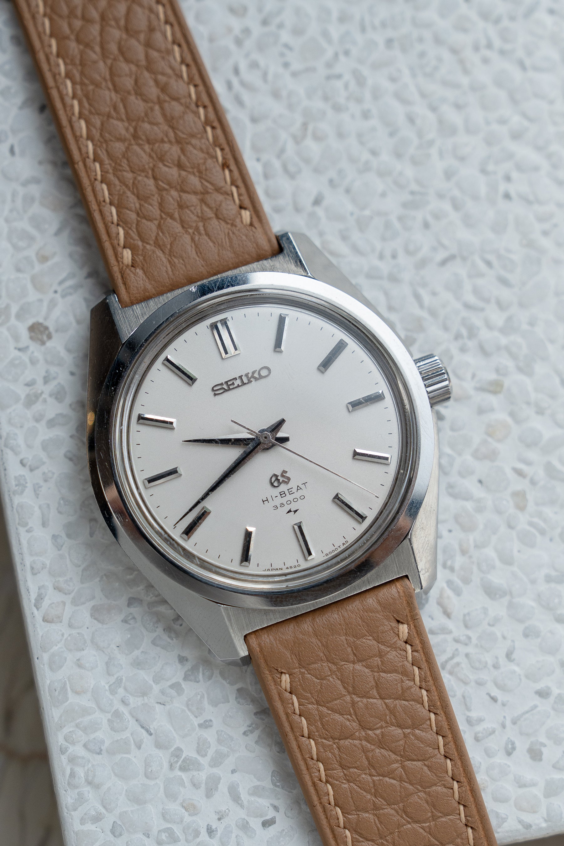 Grand Seiko 4520-8000 hibeat in steel from January 1969