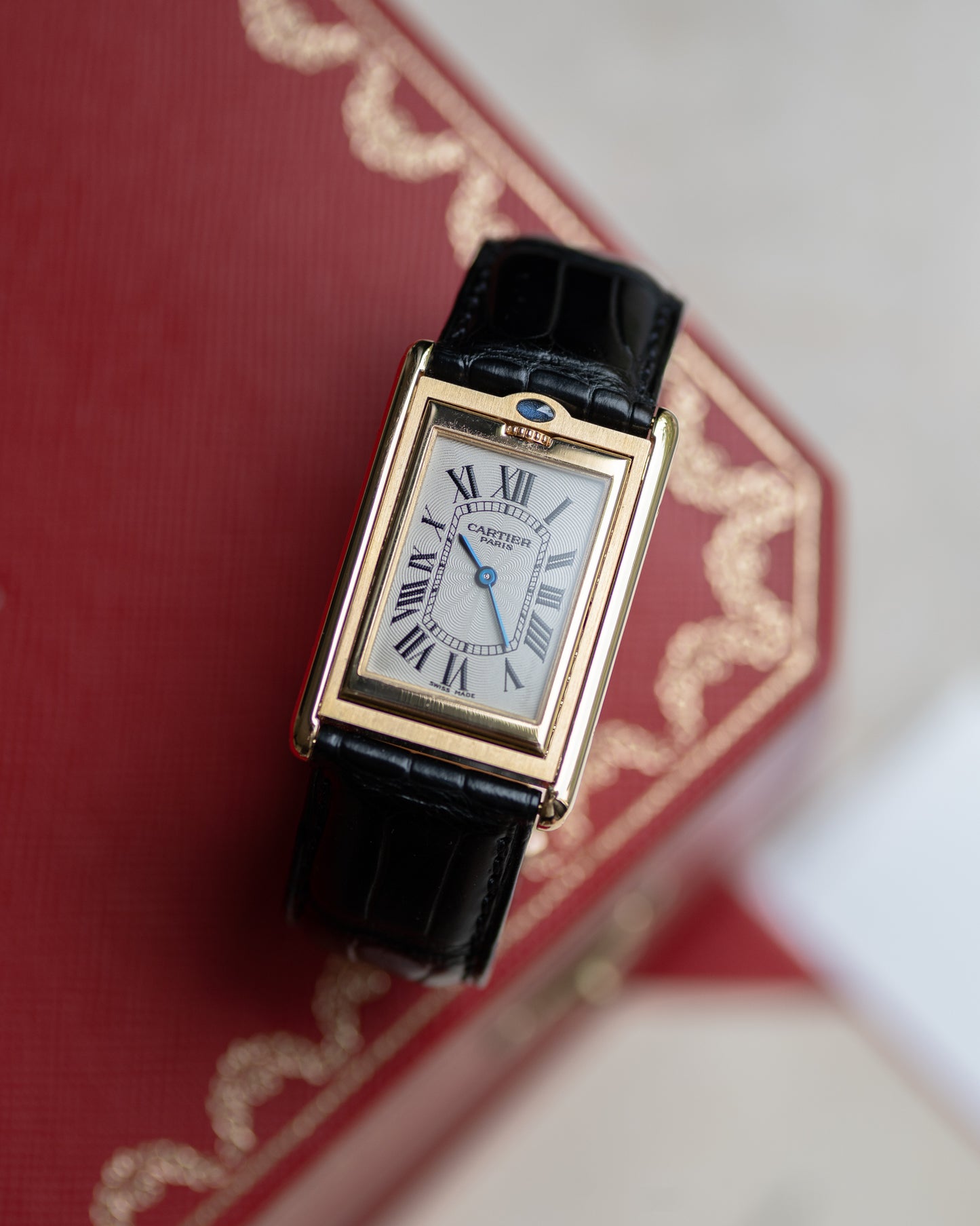 Cartier Tank Basculante CPCP Millenium Limited Edition in Yellow Gold