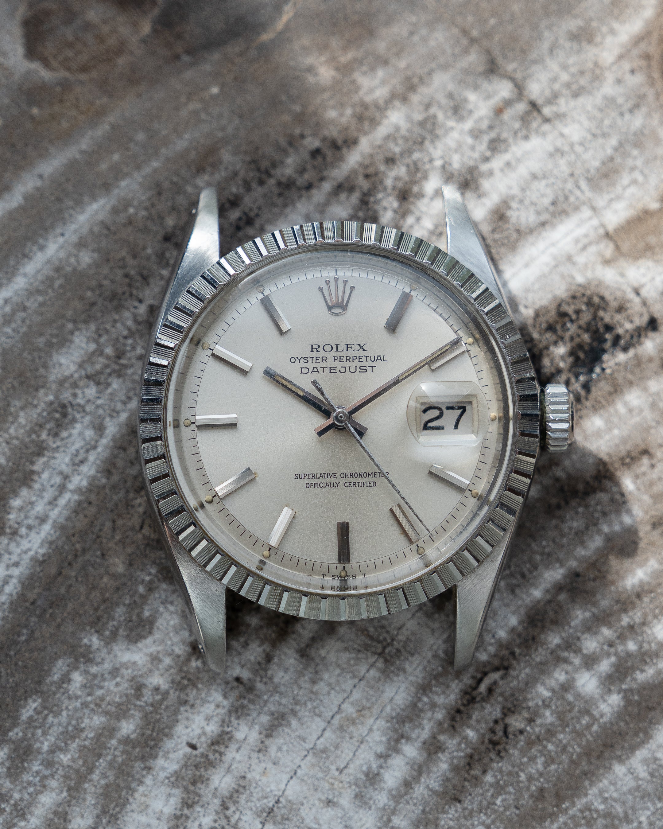Rolex Datejust ref 1603 in steel, silver dial