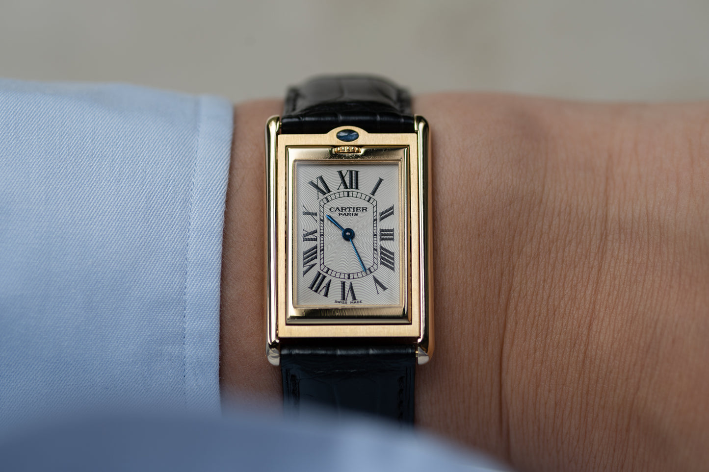 Cartier Tank Basculante CPCP Millenium Limited Edition in Yellow Gold