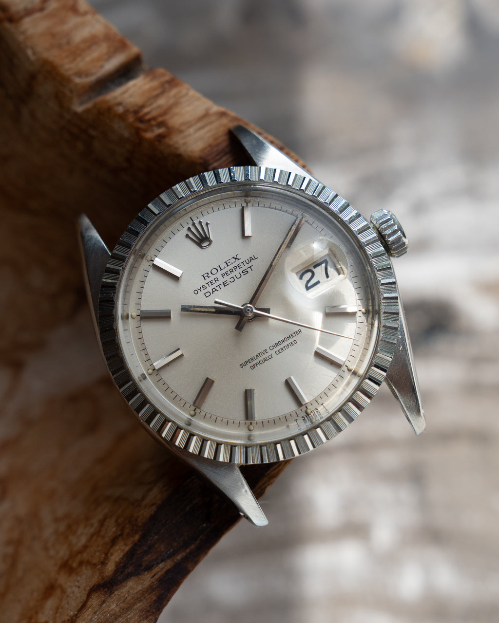 Rolex Datejust ref 1603 in steel, silver dial