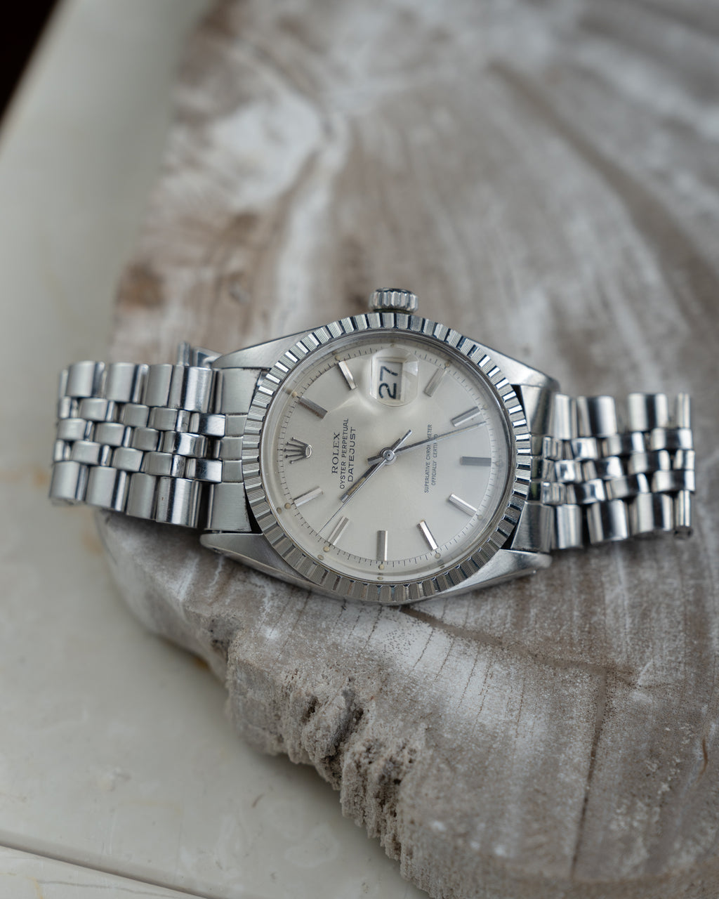 Rolex Datejust ref 1603 in steel, silver dial