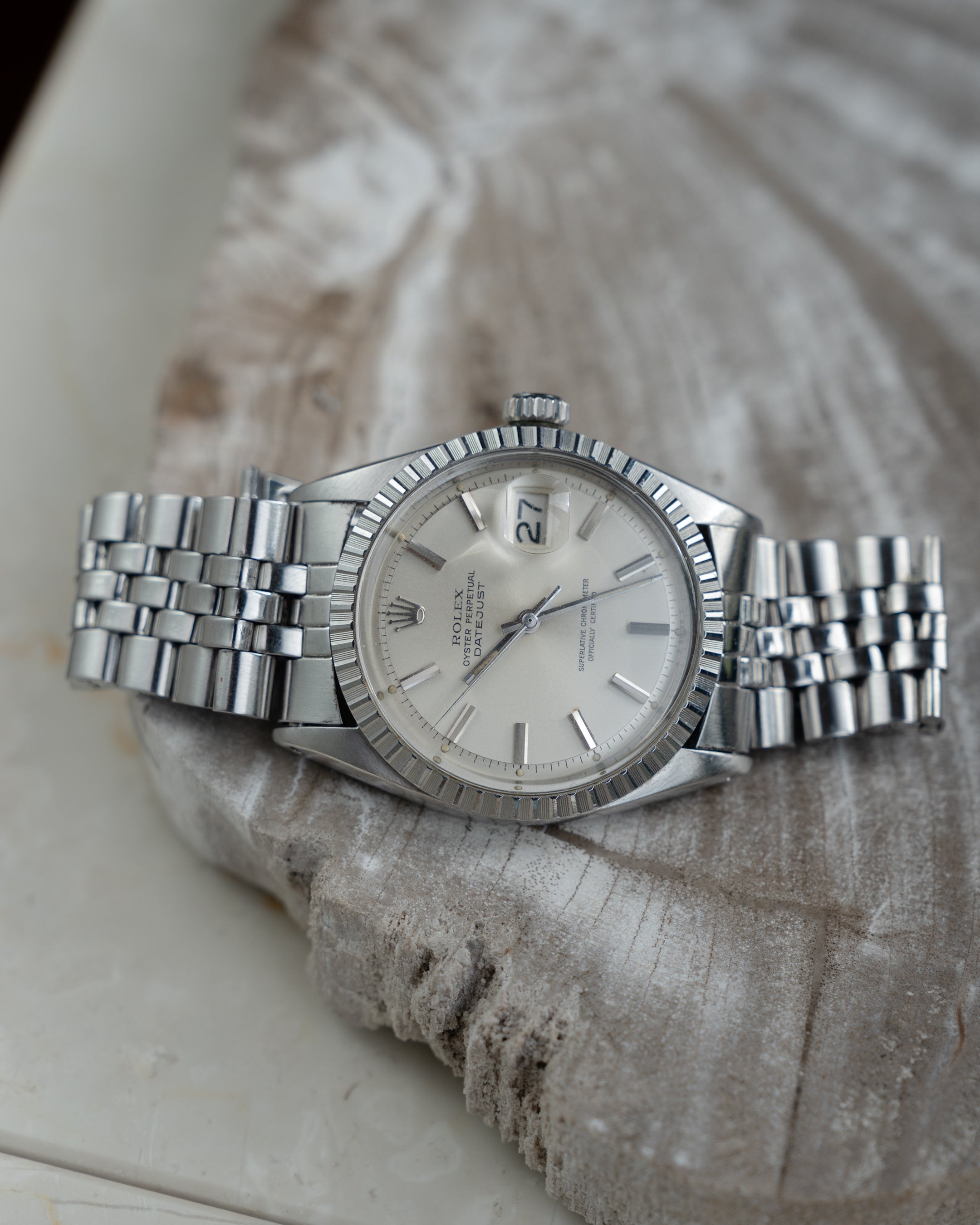 Rolex Datejust ref 1603 in steel, silver dial