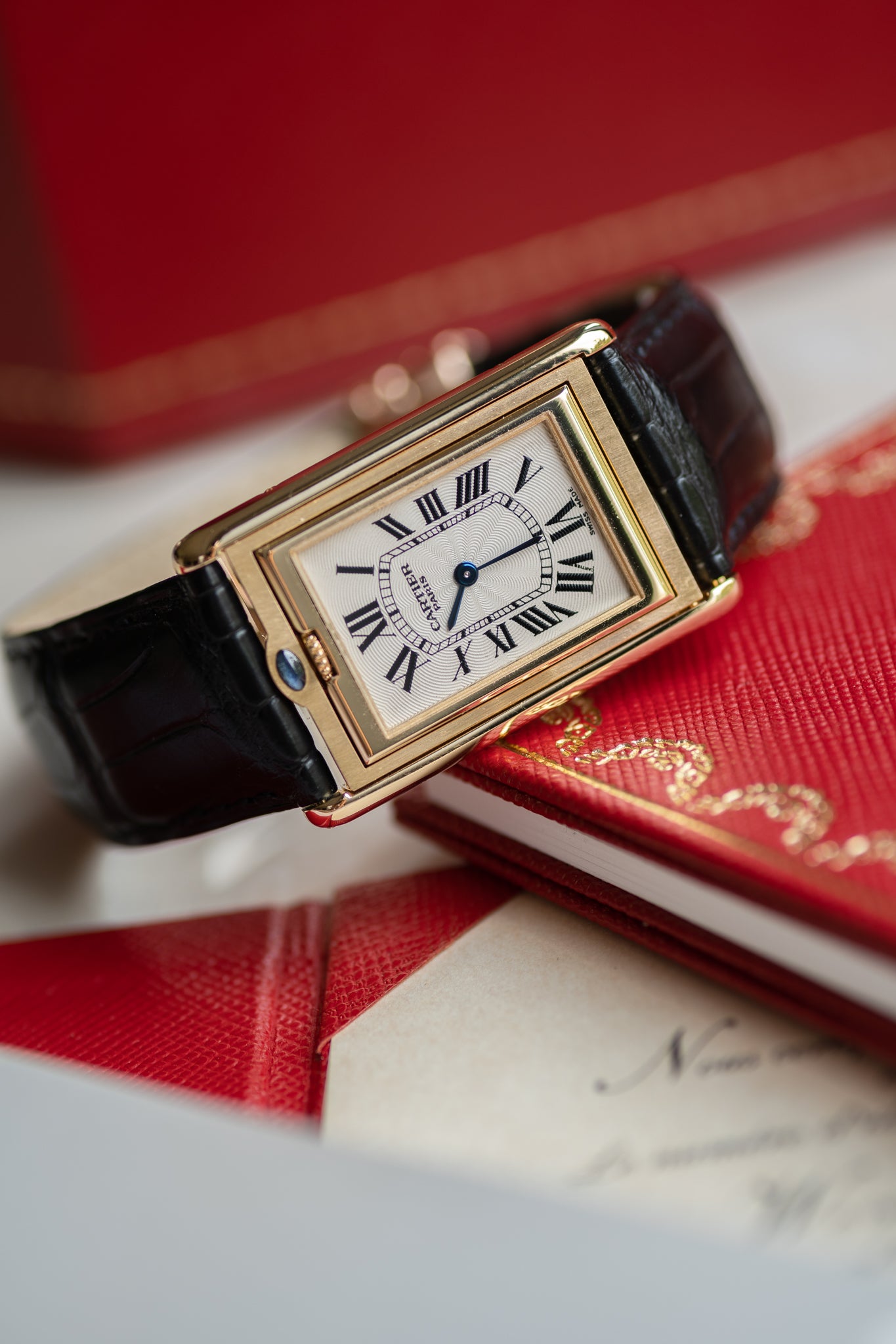 Cartier Tank Basculante CPCP Millenium Limited Edition in Yellow Gold