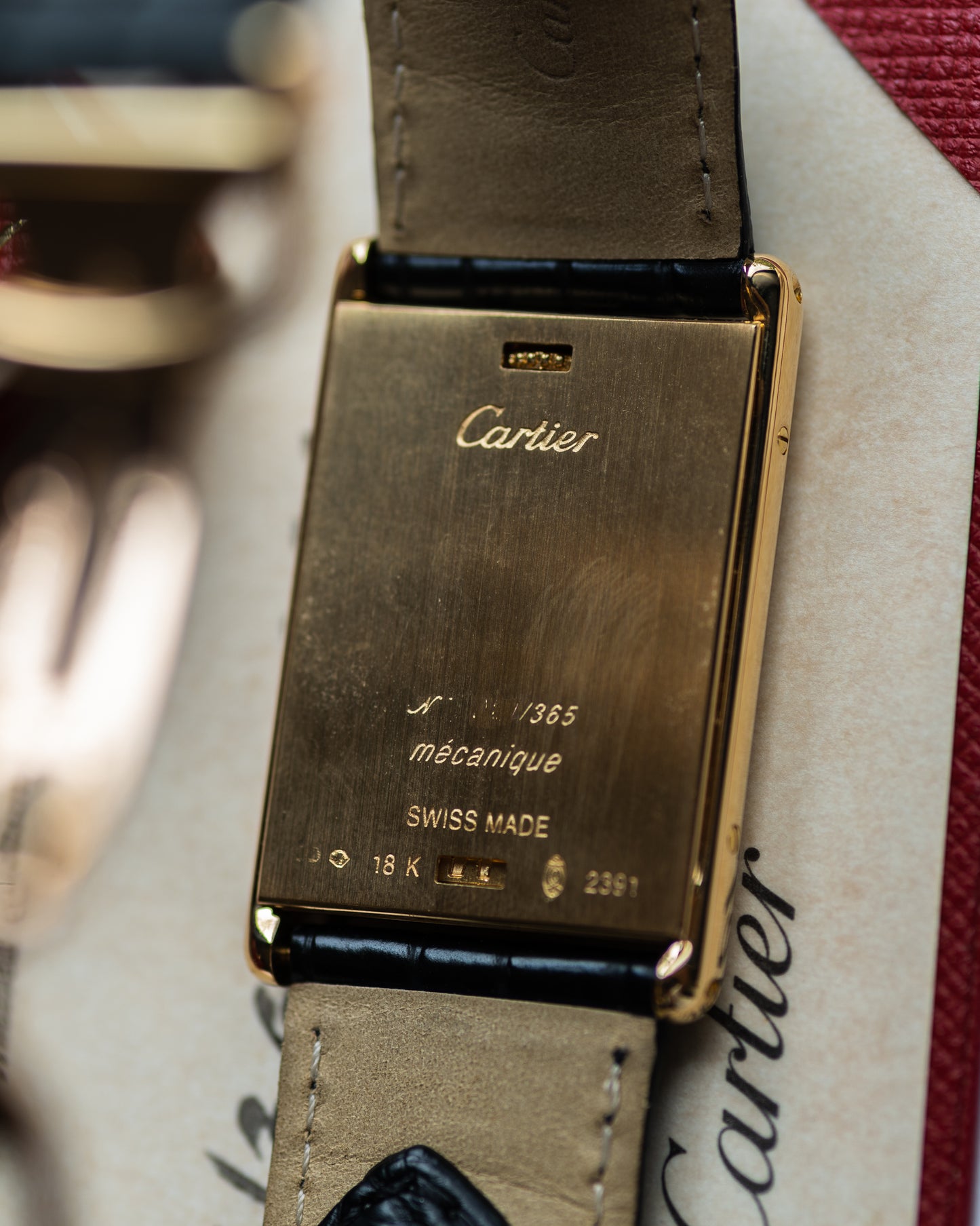 Cartier Tank Basculante CPCP Millenium Limited Edition in Yellow Gold