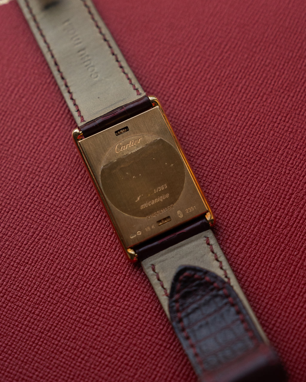 Cartier Tank Basculante CPCP "Collection Prive", Millenium Limited Edition ref 2391 in Yellow Gold, full set