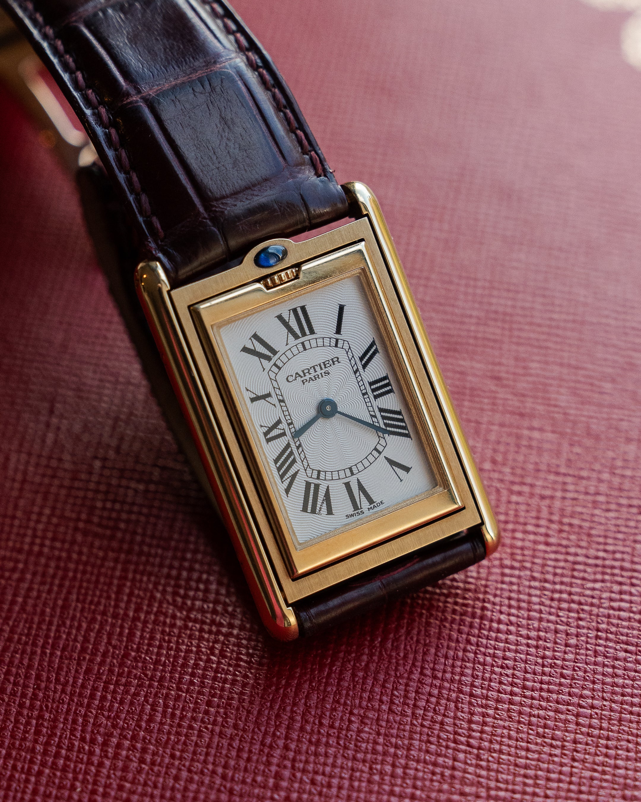 Cartier Tank Basculante CPCP "Collection Prive", Millenium Limited Edition ref 2391 in Yellow Gold, full set